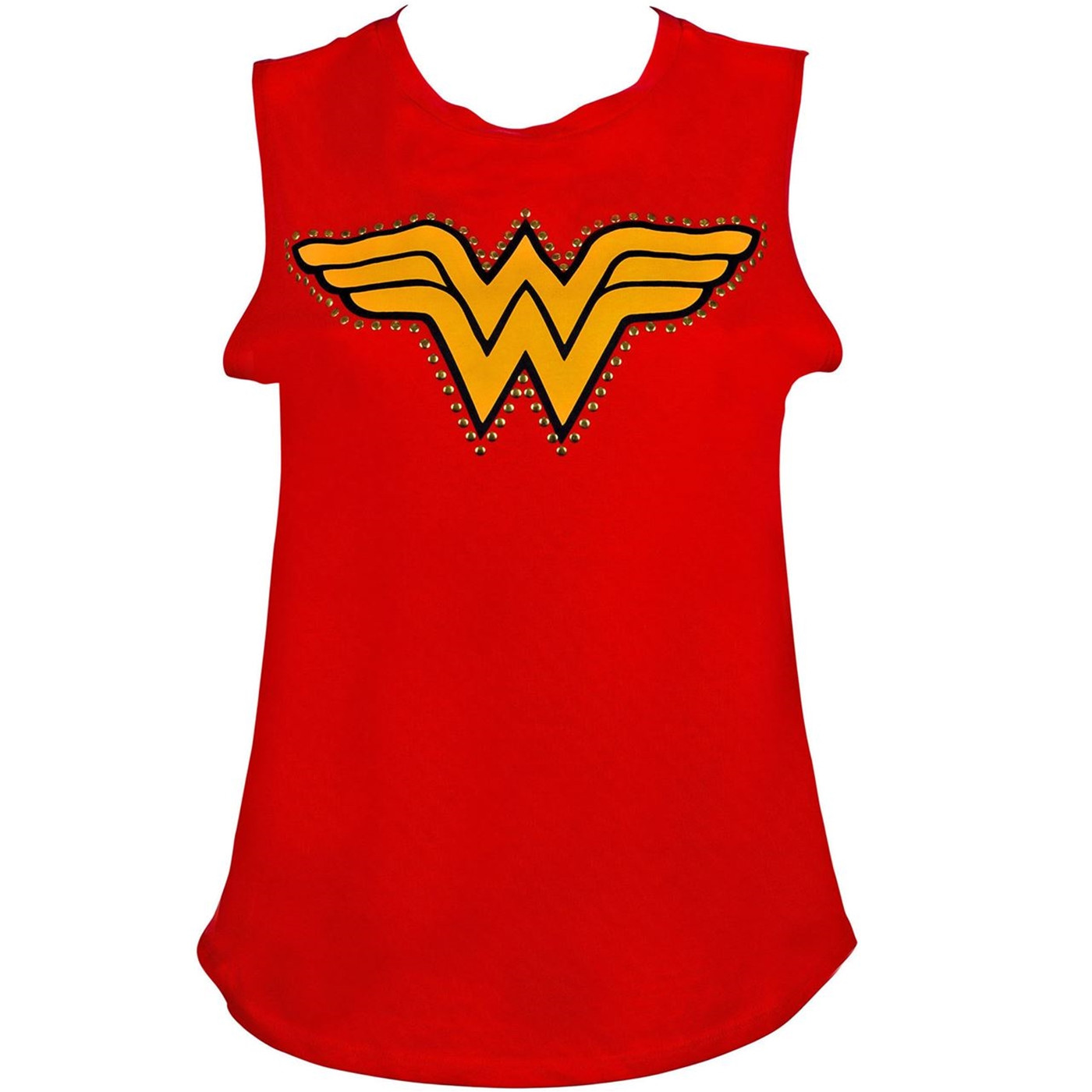 Wonder Woman Studded Red Tank Top