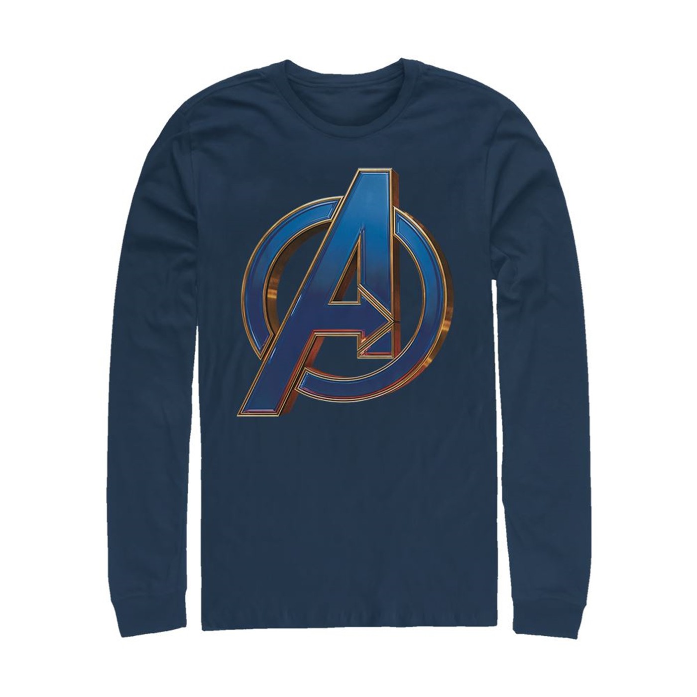 Avengers Endgame Logo Blue Long Sleeve Shirt