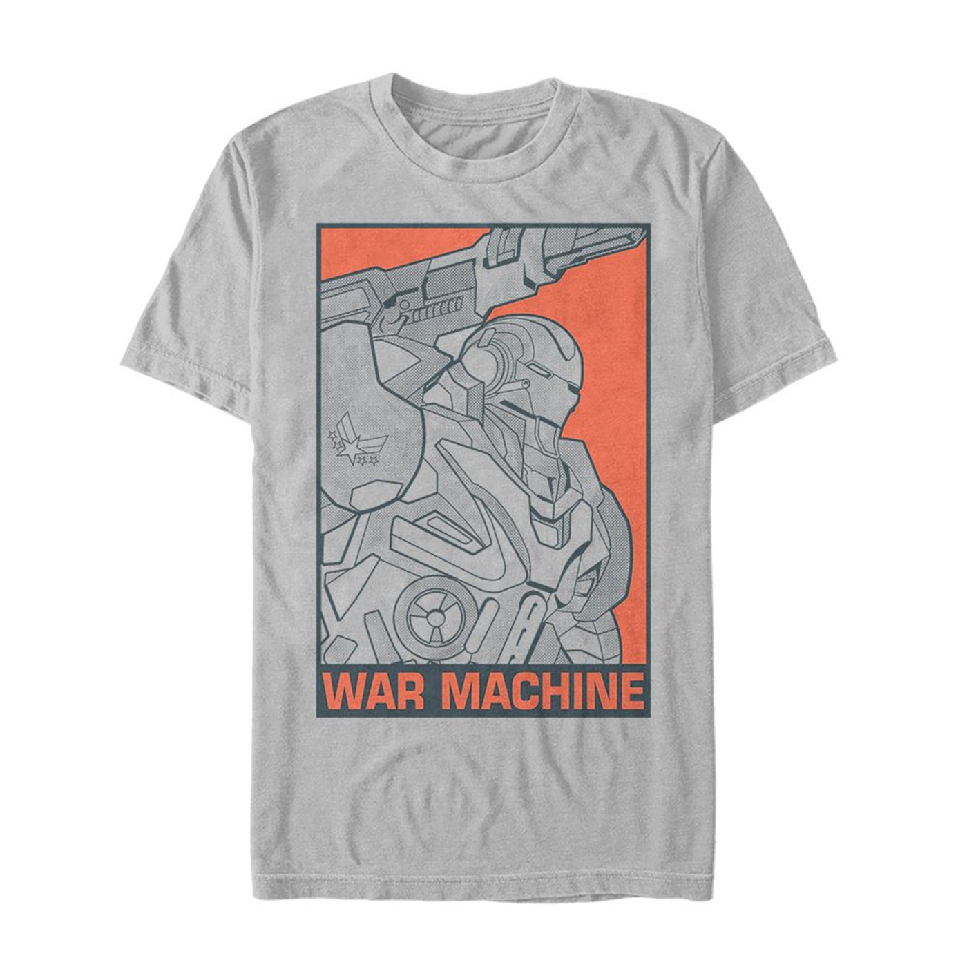 Avengers Endgame War Machine Color Pop Men's T-Shirt