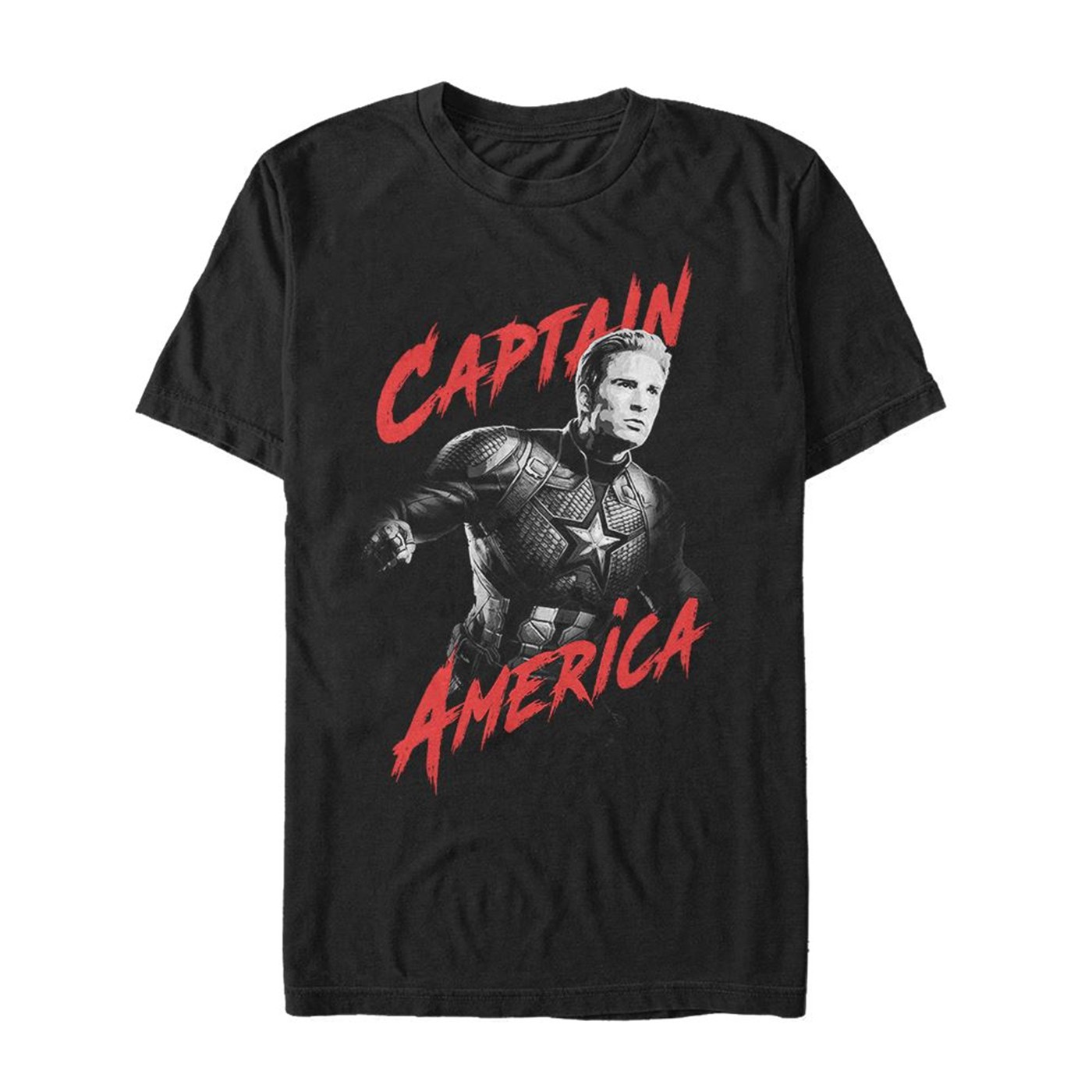 Avengers Endgame Captain America Heroic Shot Men's T-Shirt
