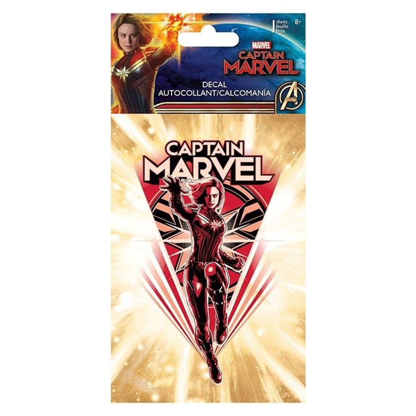 Captain Marvel 4-Color Decal - 4 x 8