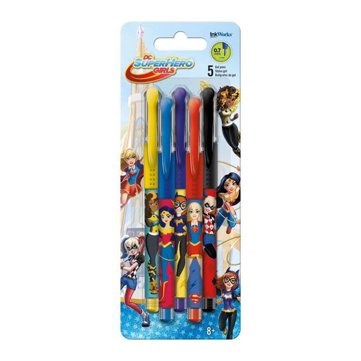 DC Super Hero Girls Gel Pens - 5-Pack