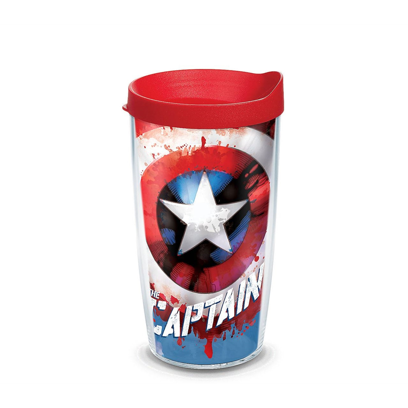 Captain America Wrap Tumbler With Travel Lid 16 oz Tervis® Tumbler