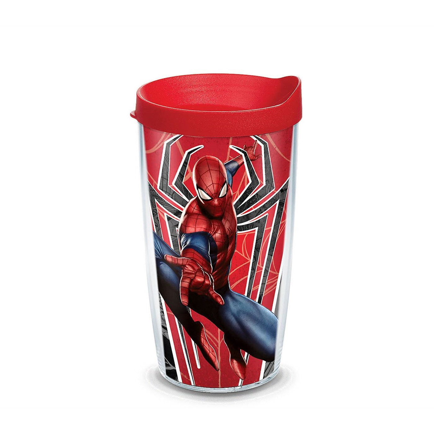 Spider-Man Red Spider Wrap Tumbler With Travel Lid 16 oz Tervis®