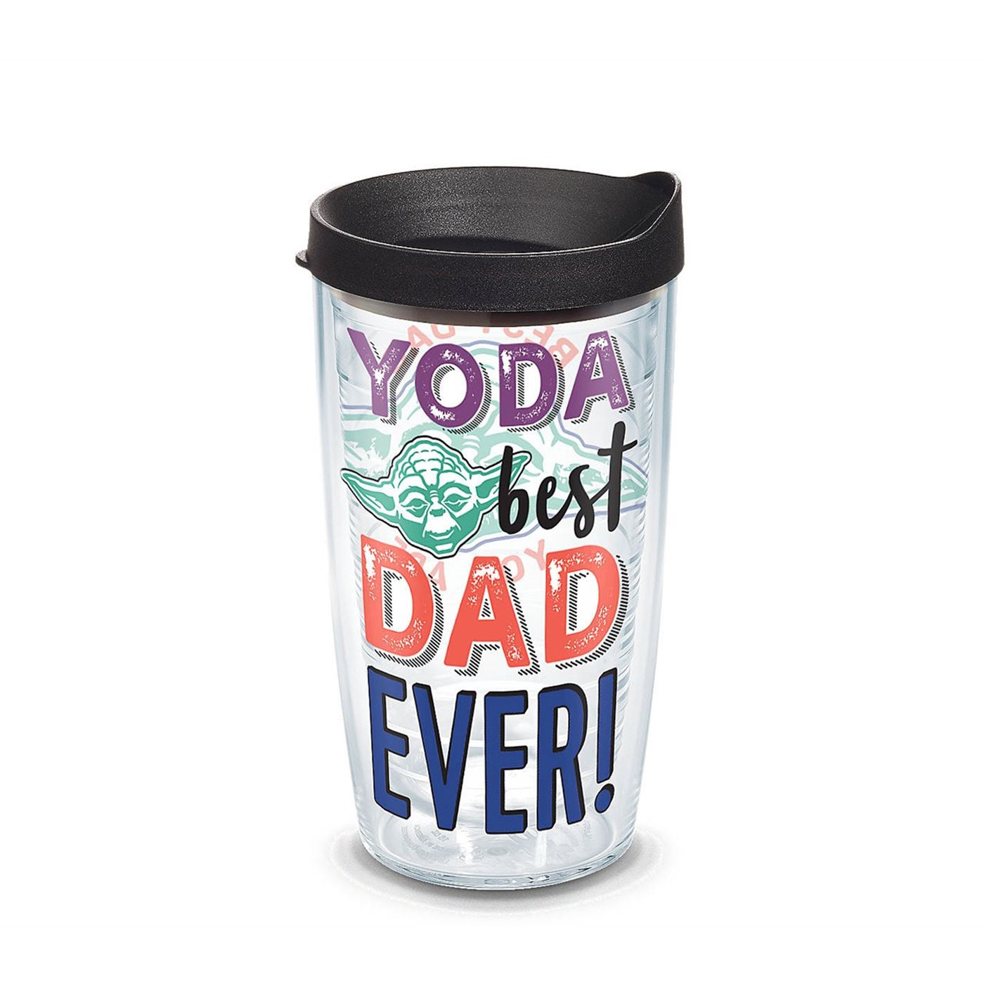 Star Wars Yoda Best Dad Wrap 16 oz Tervis® Tumbler With Travel Lid