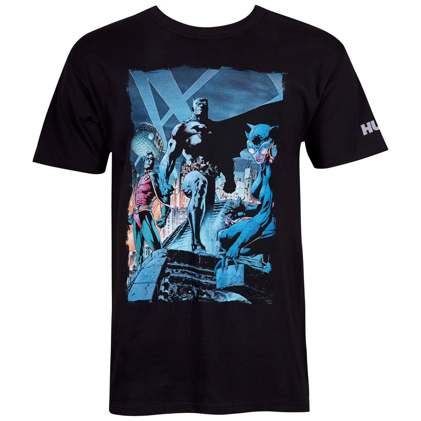 Batman Hush Comic Rooftop Meeting Image Men's T-Shirt