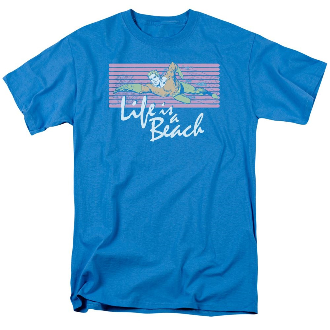 Aquaman Life is a Beach Men's T-Shirt