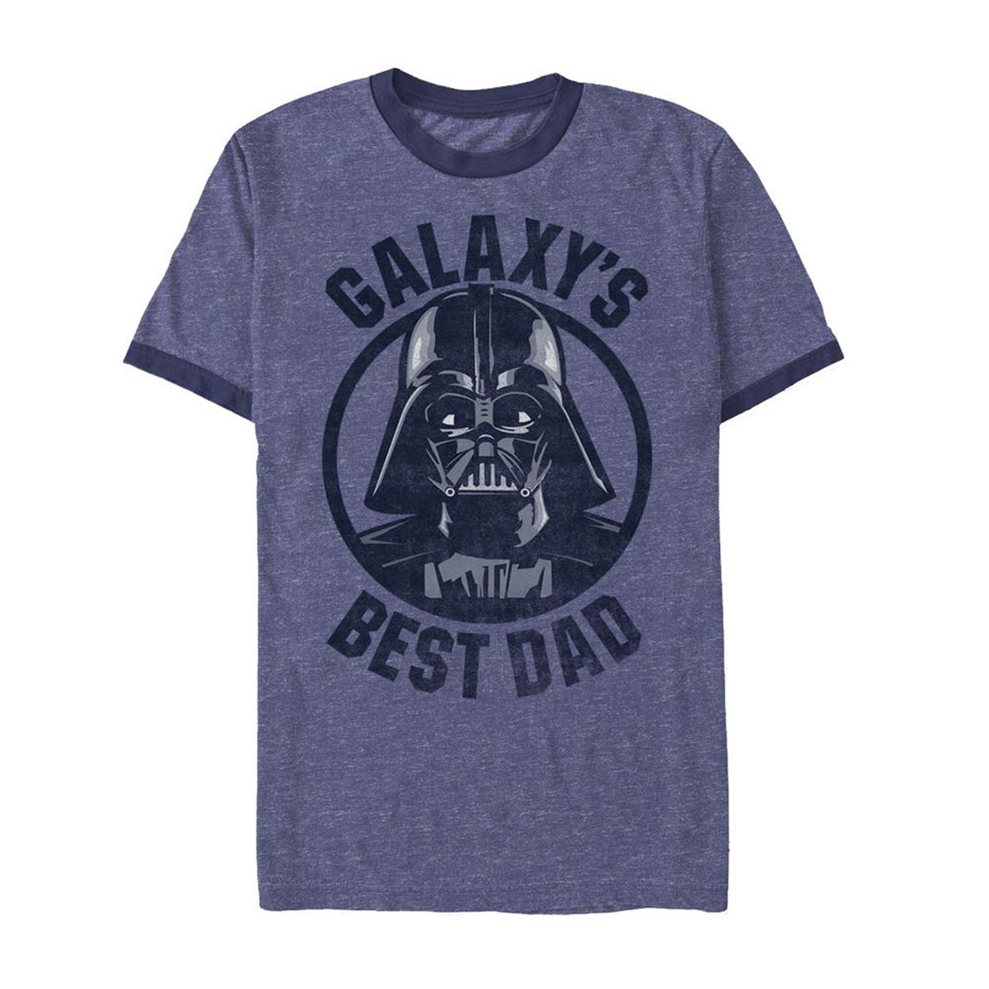 Vader Best Dad in the Galaxy Men's Ringer T-Shirt