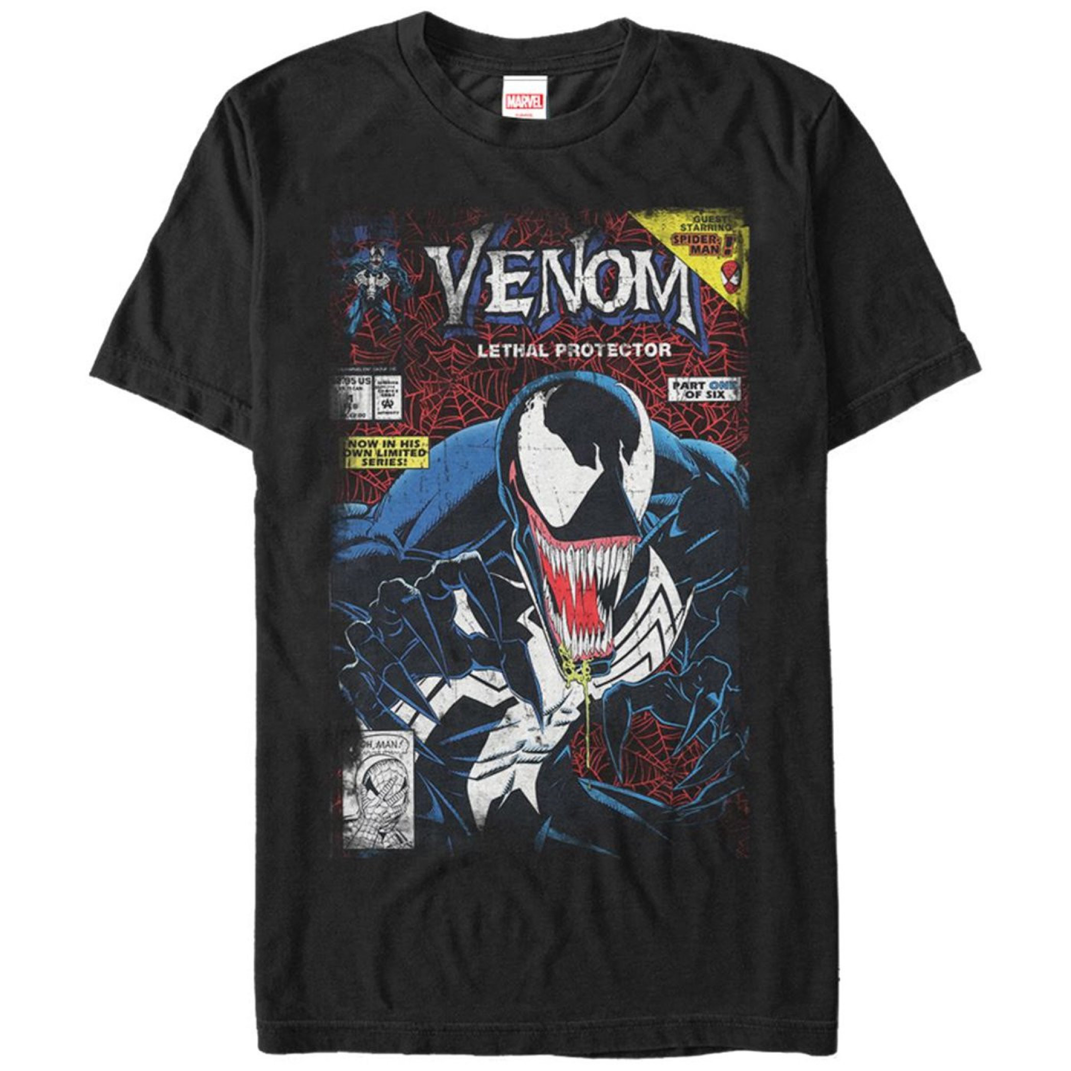 Venom Lethal Protector Comic Cover Men's T-Shirt