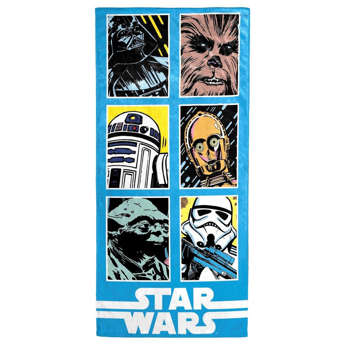 Star Wars Classic Grid Beach Towel