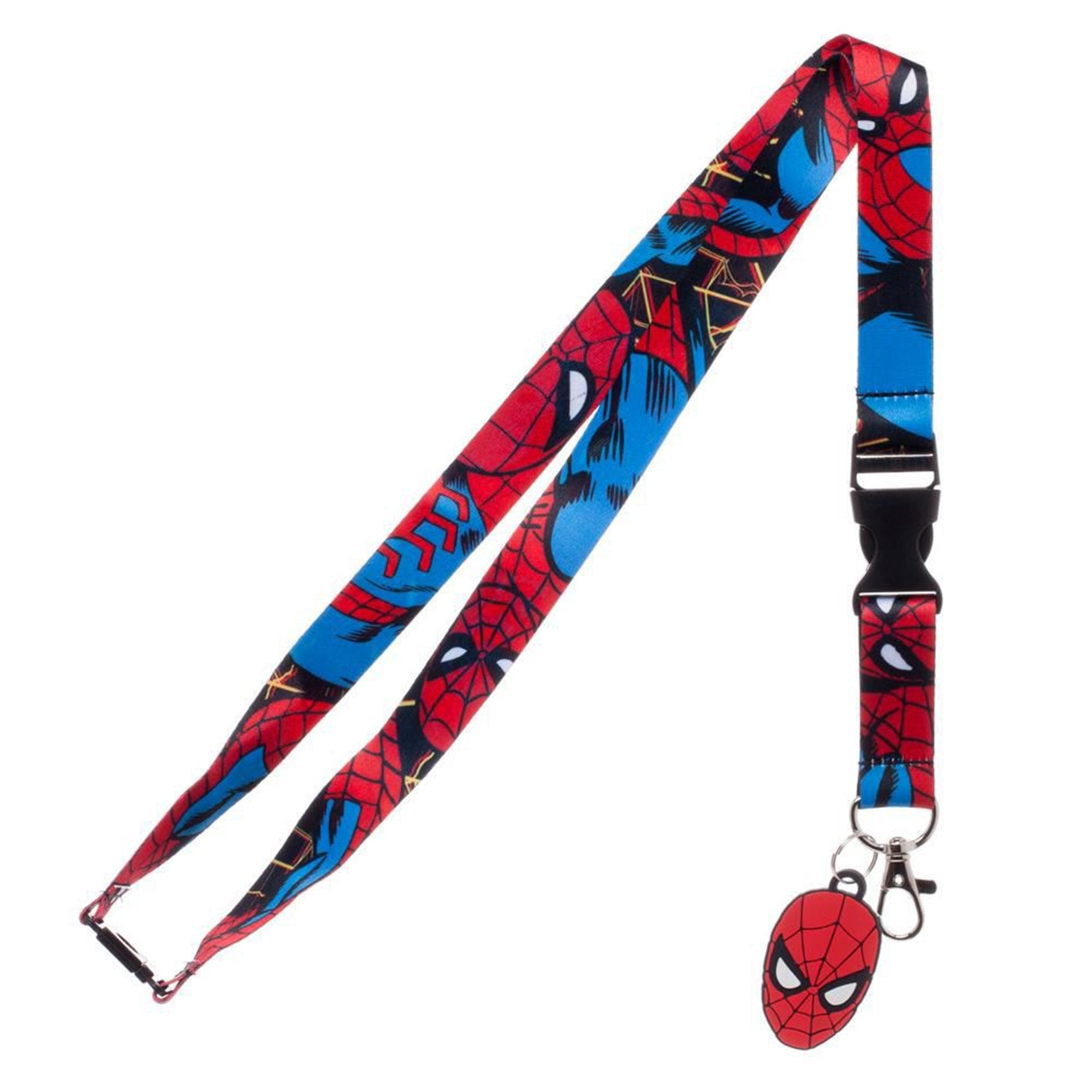 Spiderman Lanyard NEW UK Seller Keyring ID Holder Strap Superhero Spider-man 