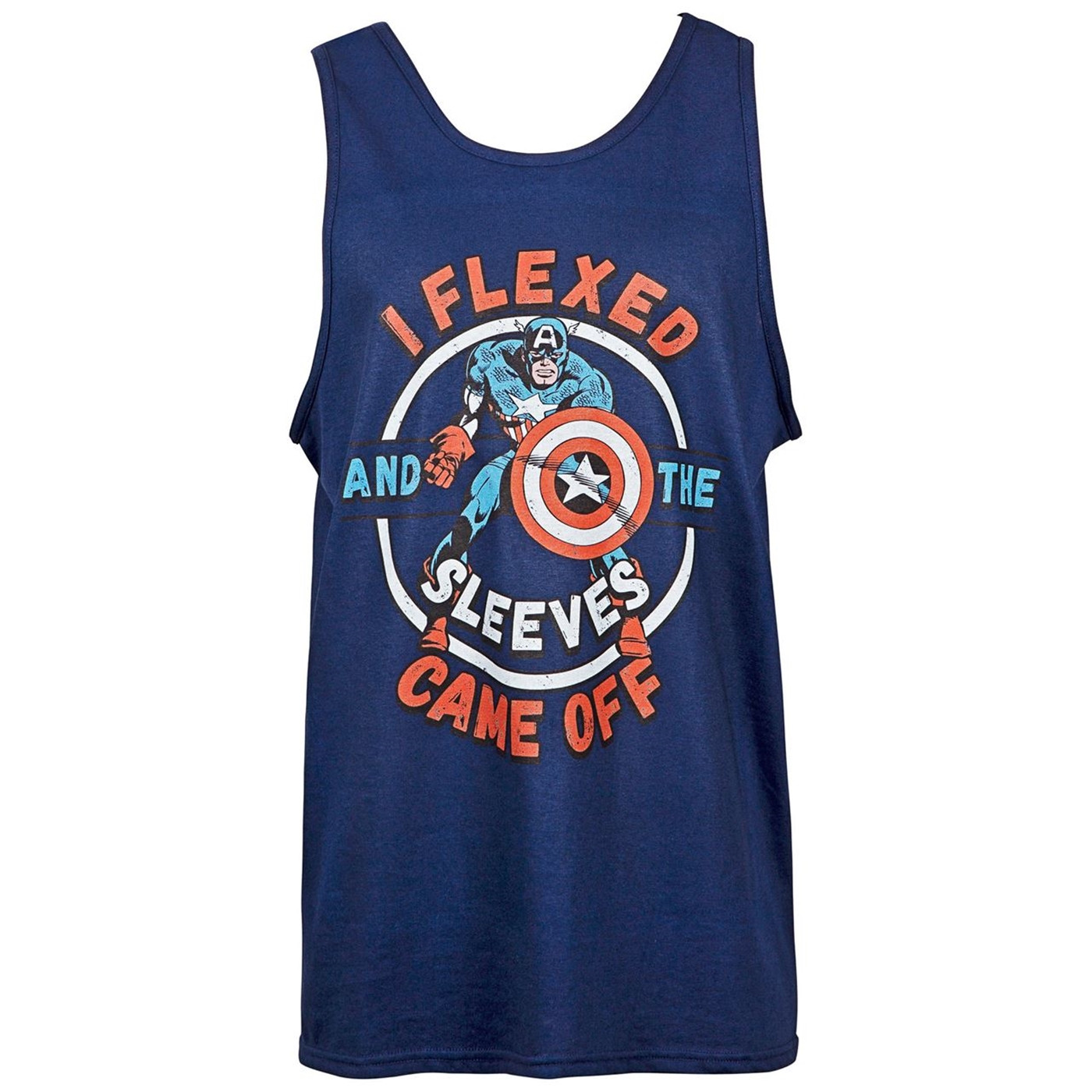 Captain America Flexed off the Sleeves Tank Top