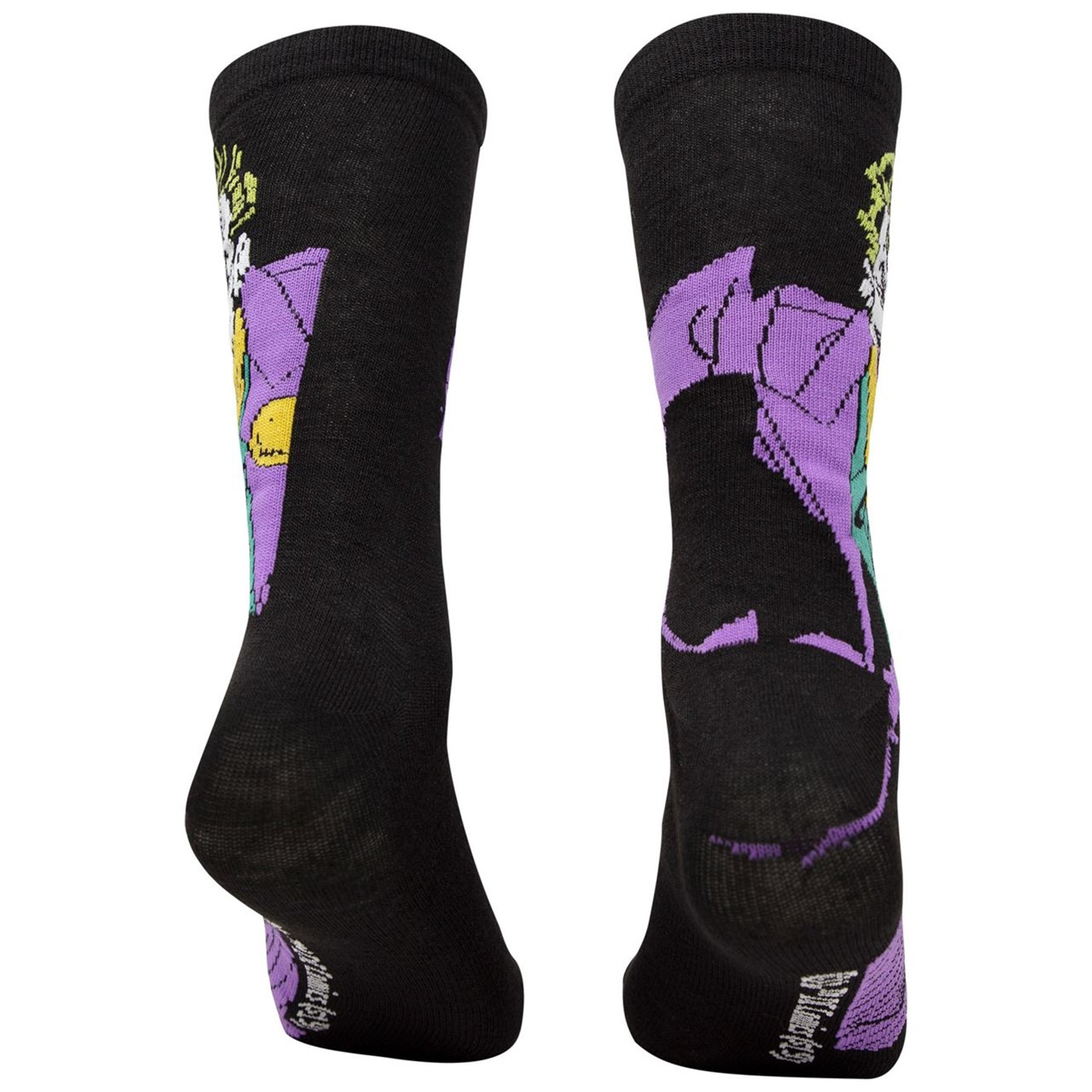 Joker Character and J Logo Men's 2-Pack Crew Socks