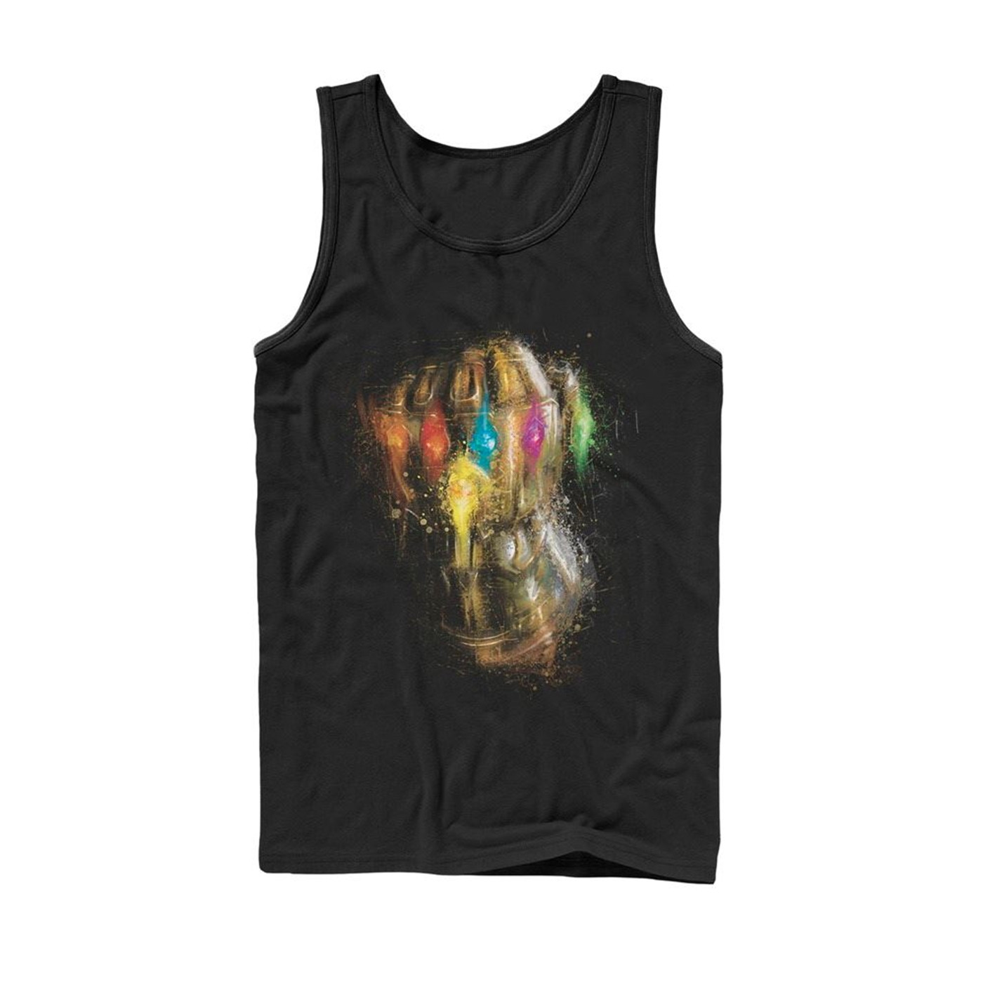 Thanos Spray Paint Infinity Gauntlet Glove Tank Top