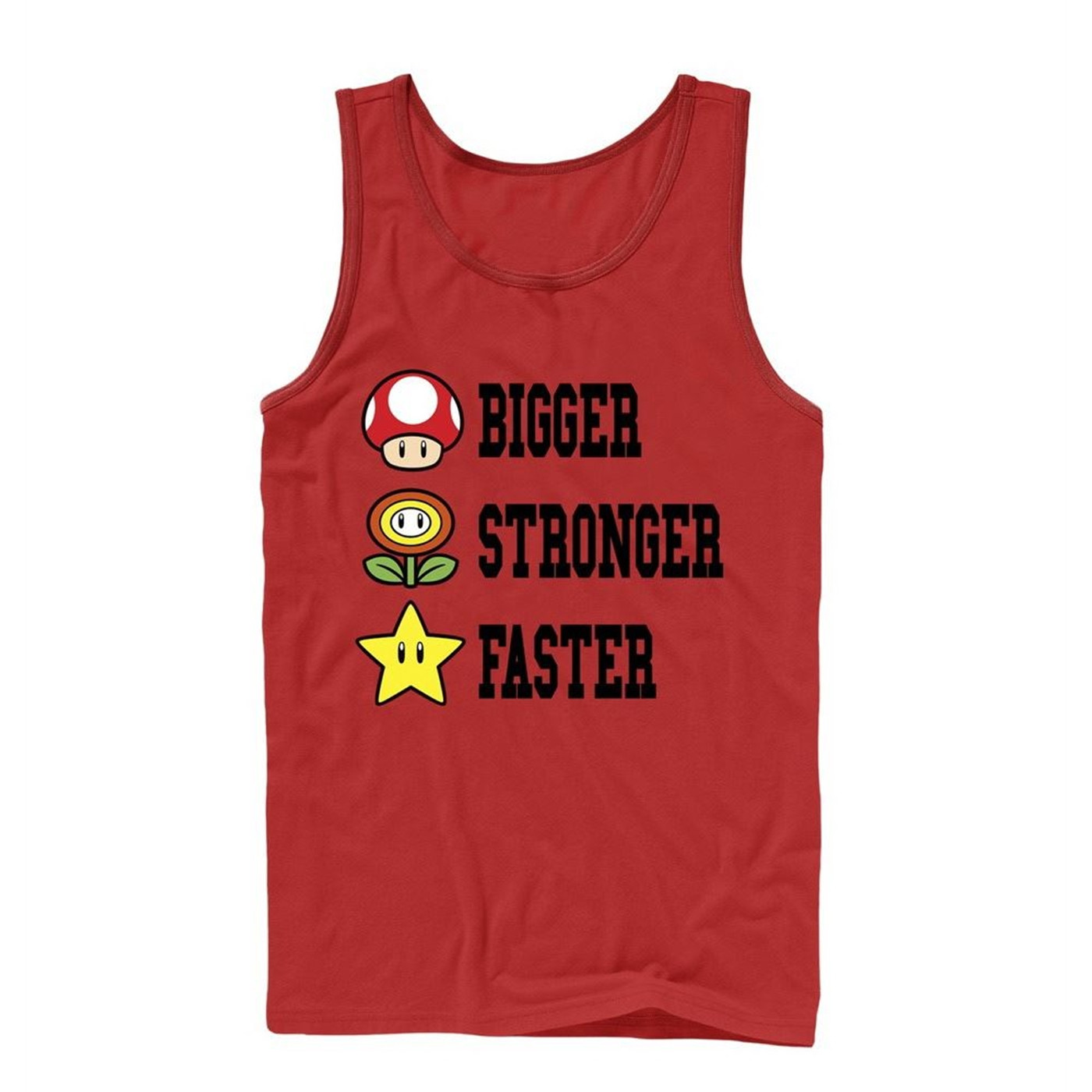 Mario Bigger Stronger Faster Tank Top