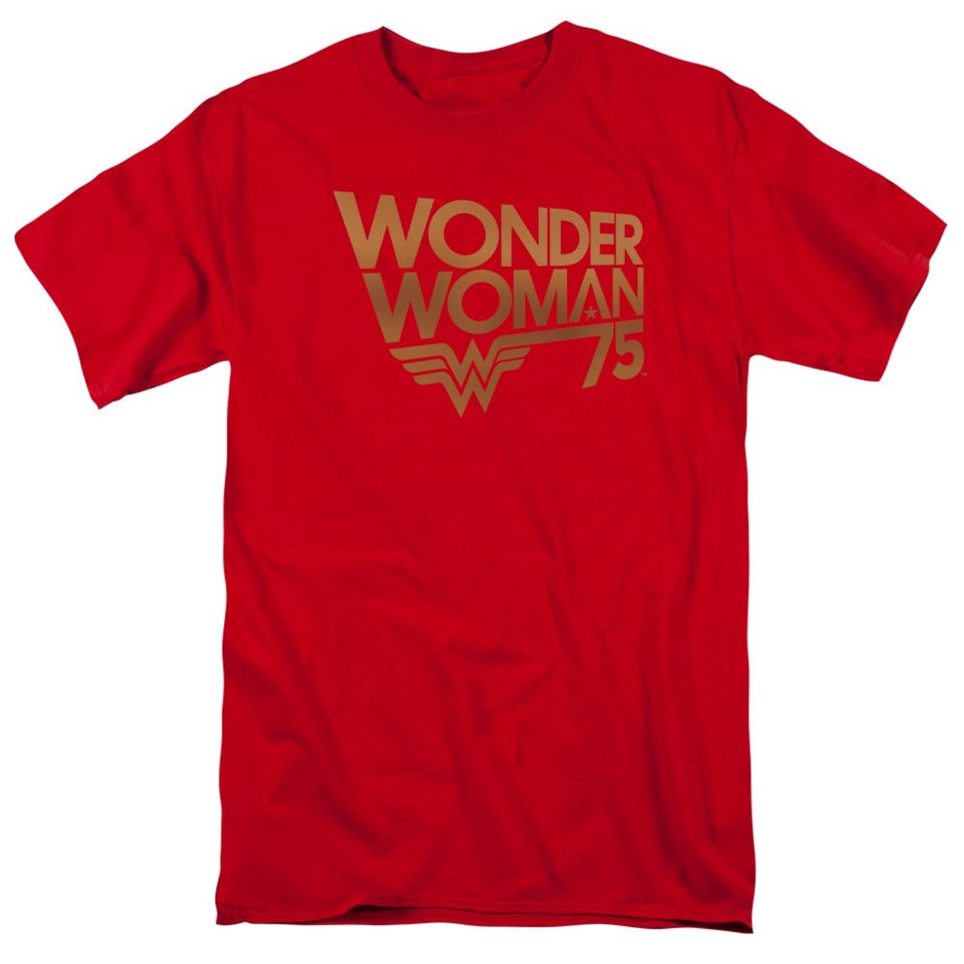 Wonder Woman 75 Red and Gold T-Shirt