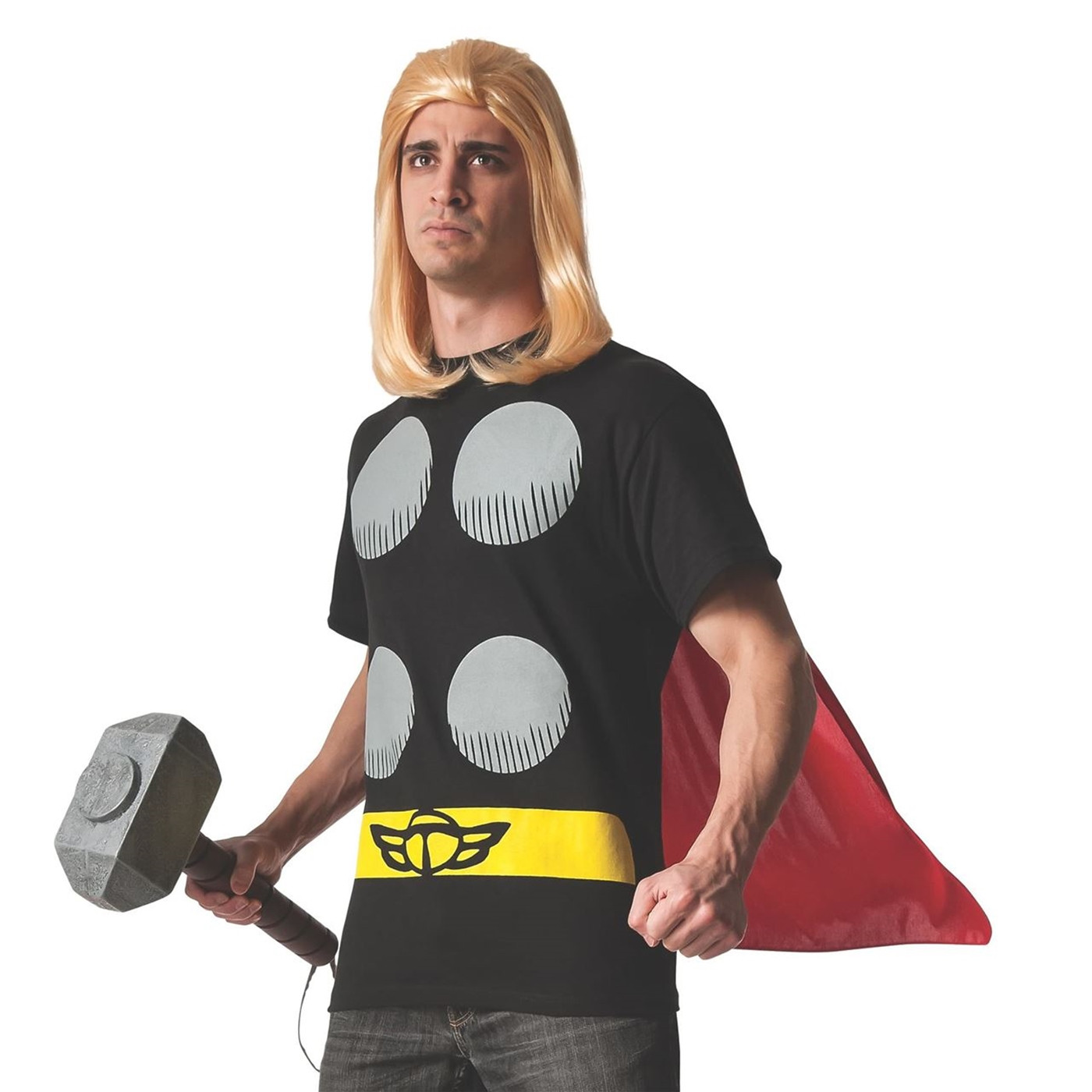 Thor Costume T-Shirt with Cape