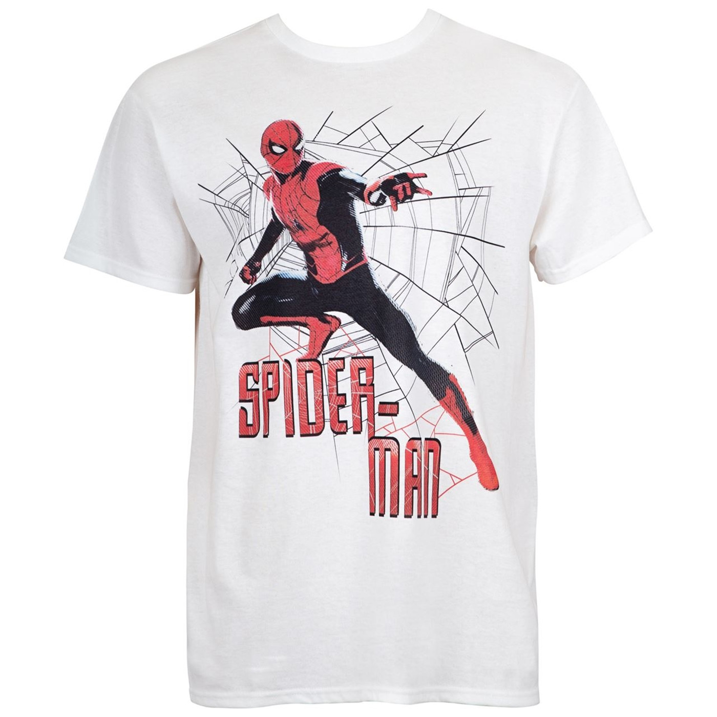 Spider-Man Character in Front of Webbing Men's T-Shirt