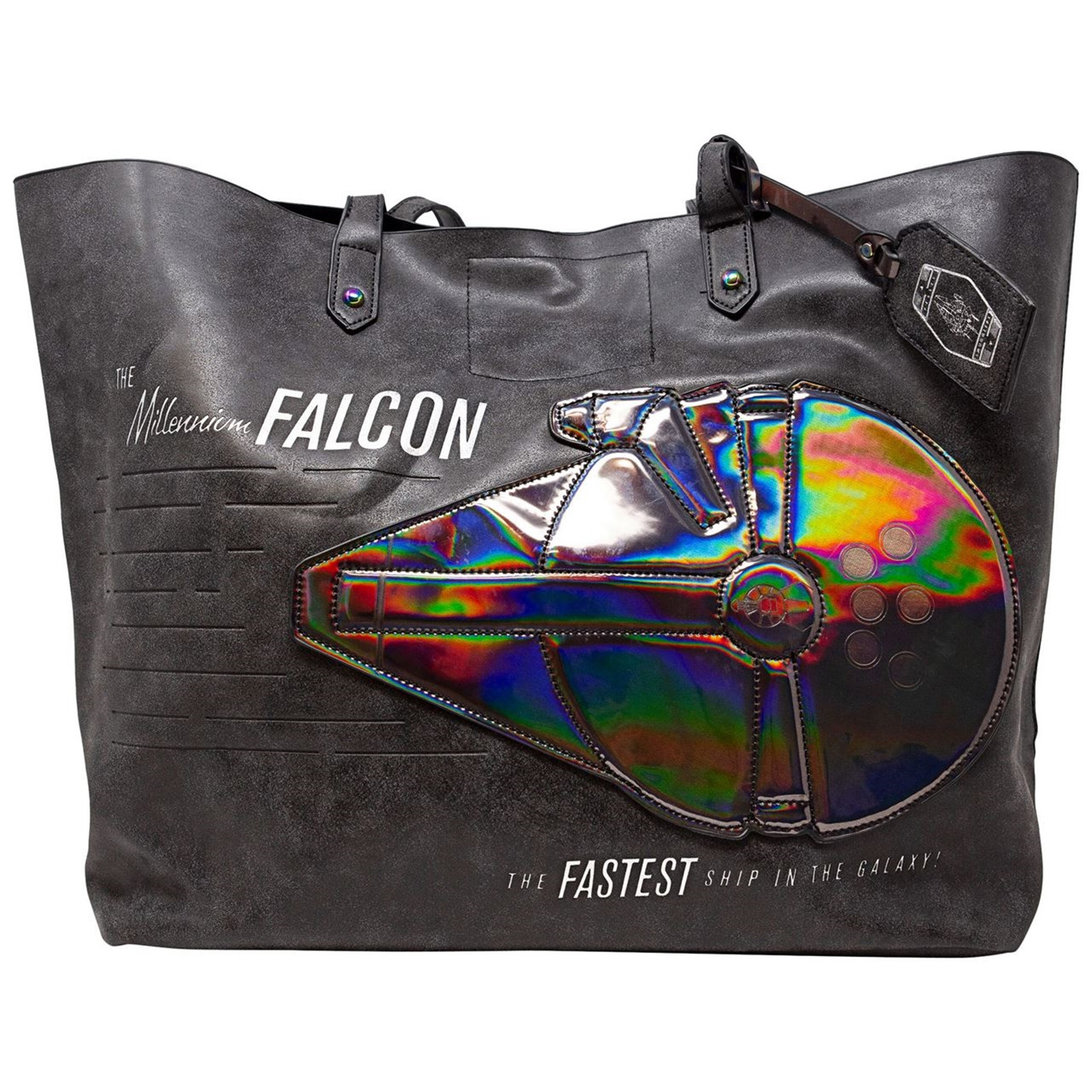 Star Wars Han Solo Millennium Falcon Tote with Iridescent Applique