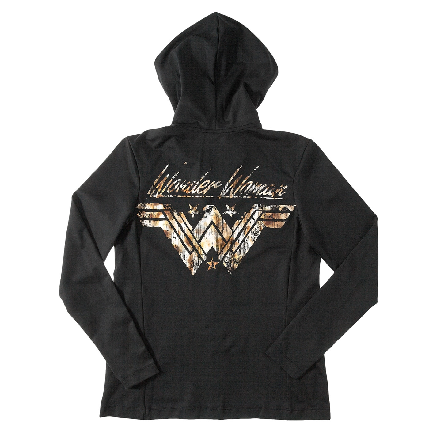 Wonder Woman Shield Black Hoodie