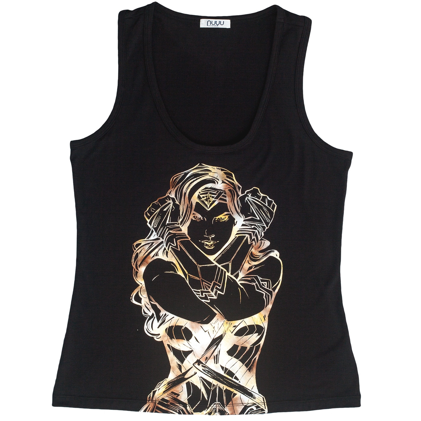 Wonder Woman Gold Foil Muscle Tank Top