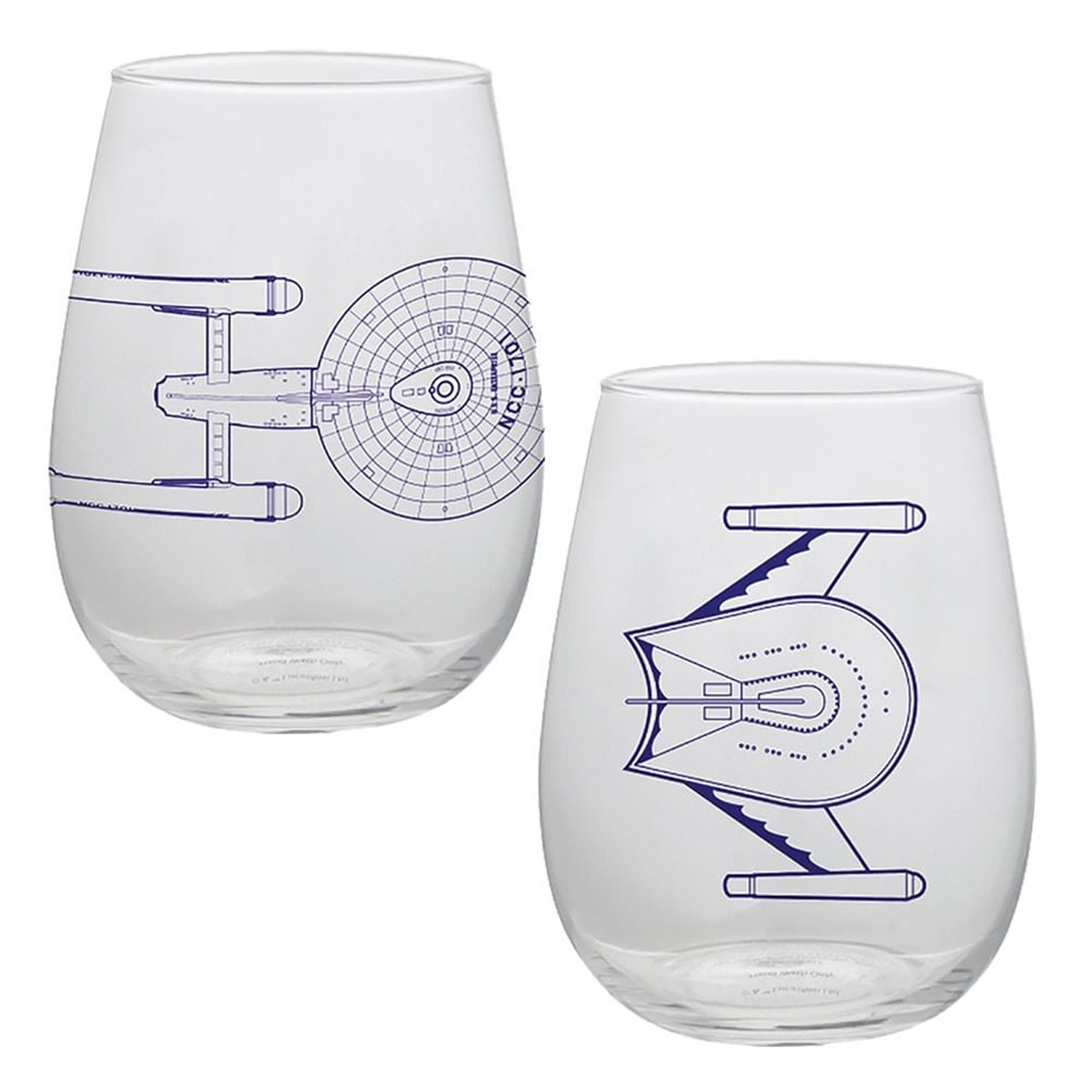 Star Trek 18 oz. Contour Glasses - Set of Two