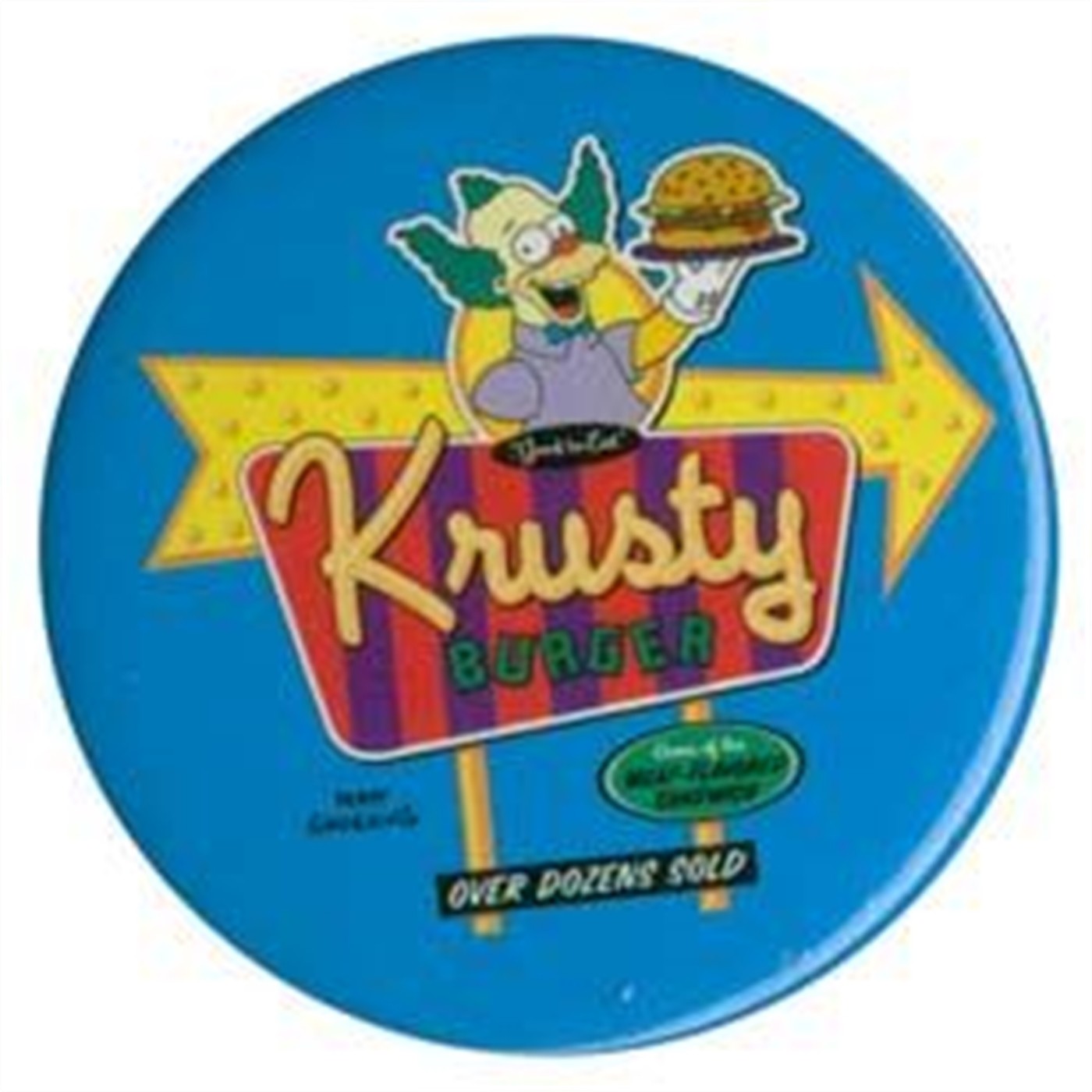 The Simpsons Button: Krusty Burger