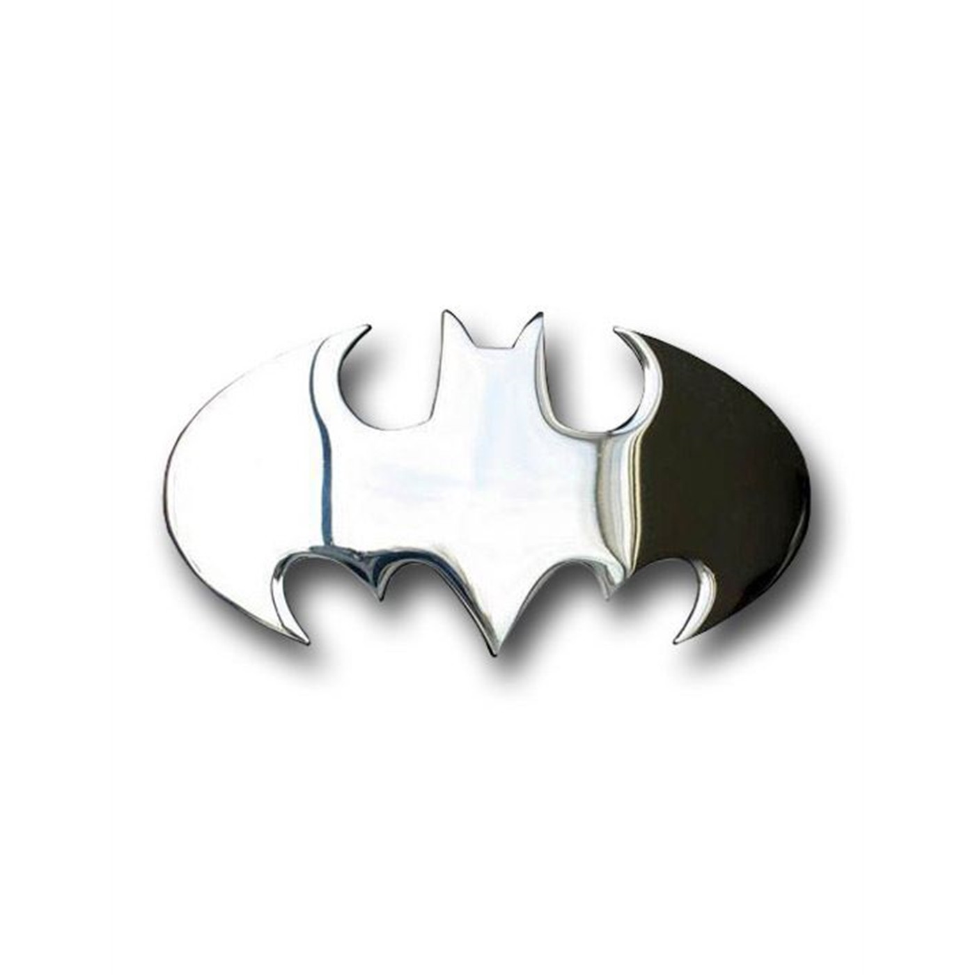 Batman Belt Buckle Super Chrome Symbol
