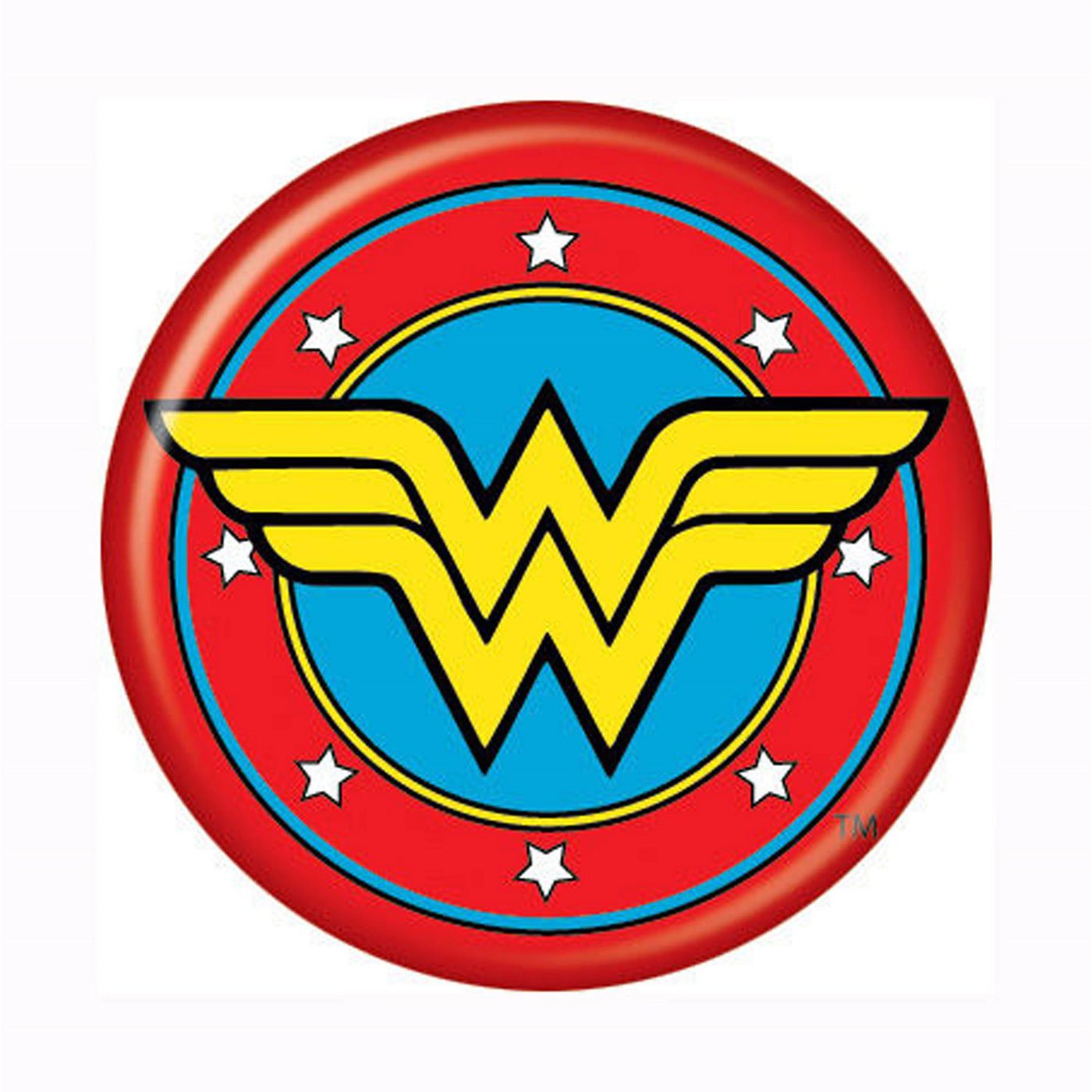 Wonder Woman Symbol Button