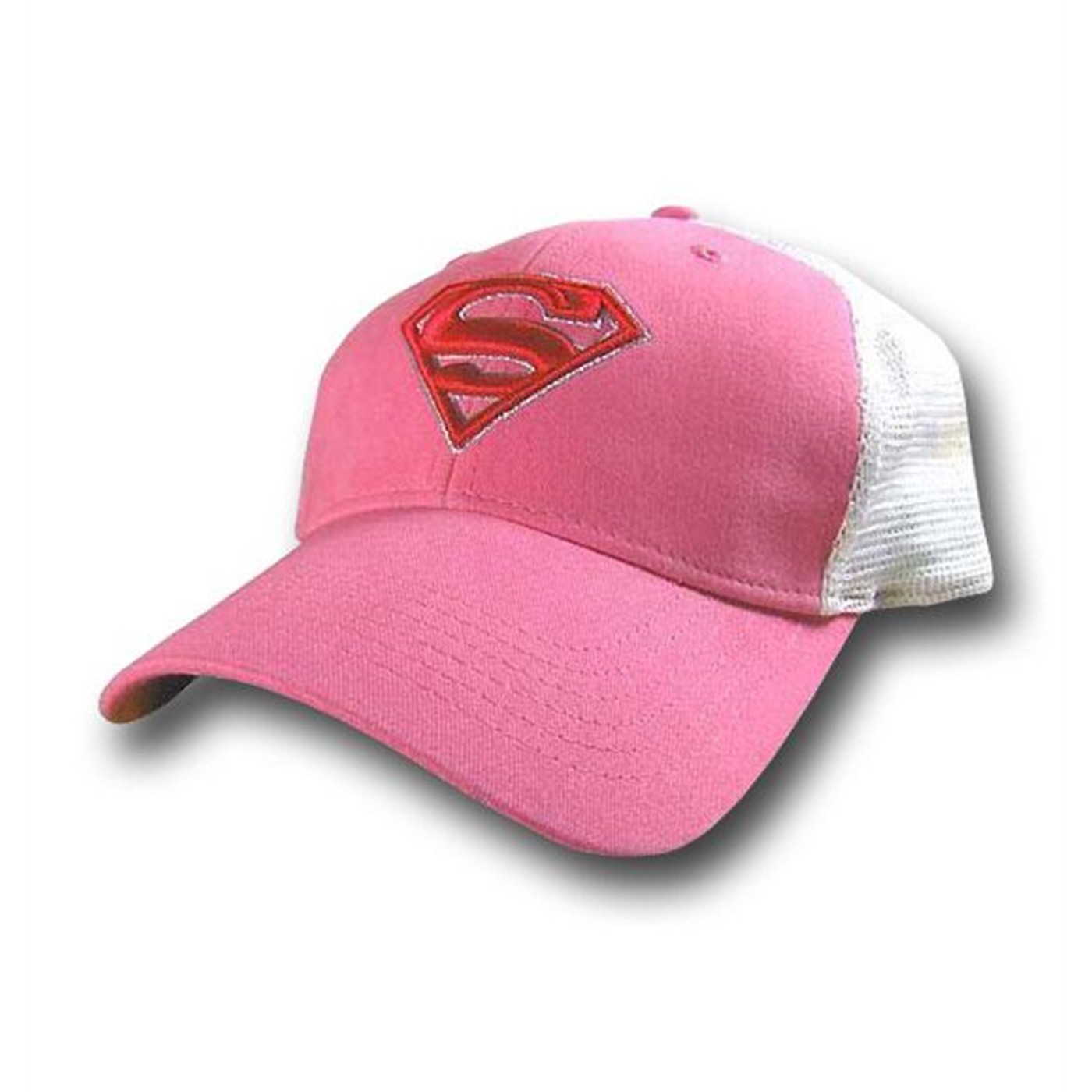 Supergirl Pink Mesh Baseball Cap/Hat