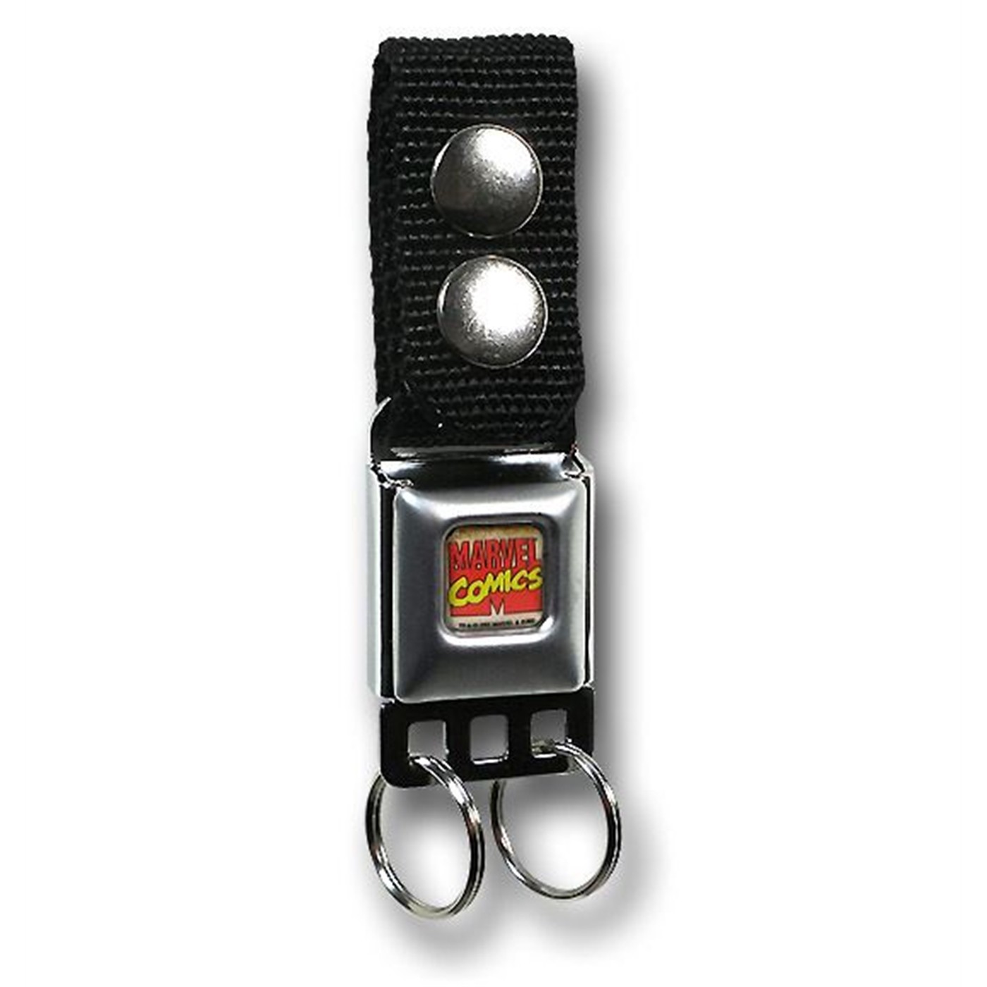 Marvel Logo Mini Seatbelt Keychain