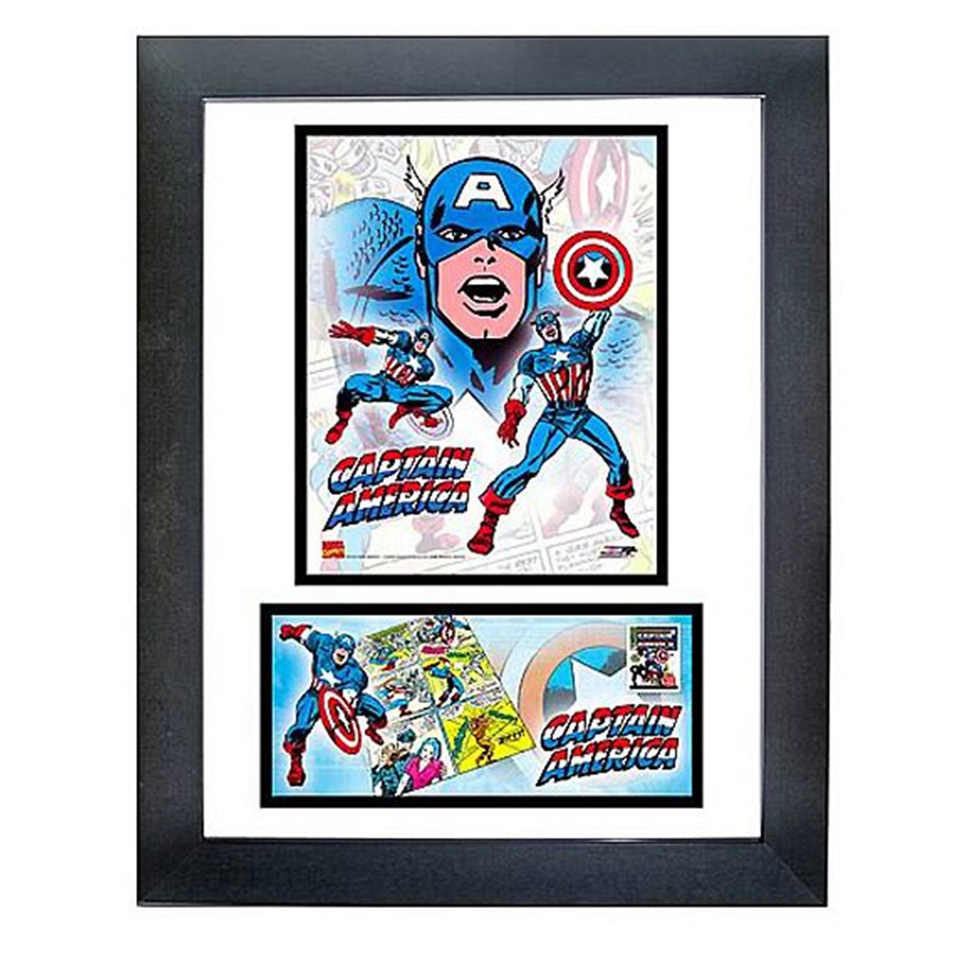 Captain America 14x18 Framed Double Matted Photo