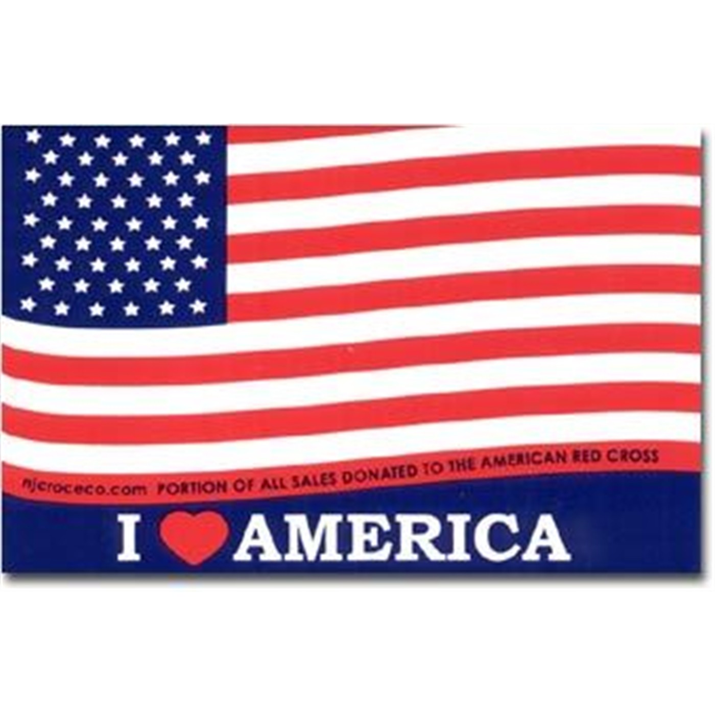 American Flag Patriotic Window Sticker