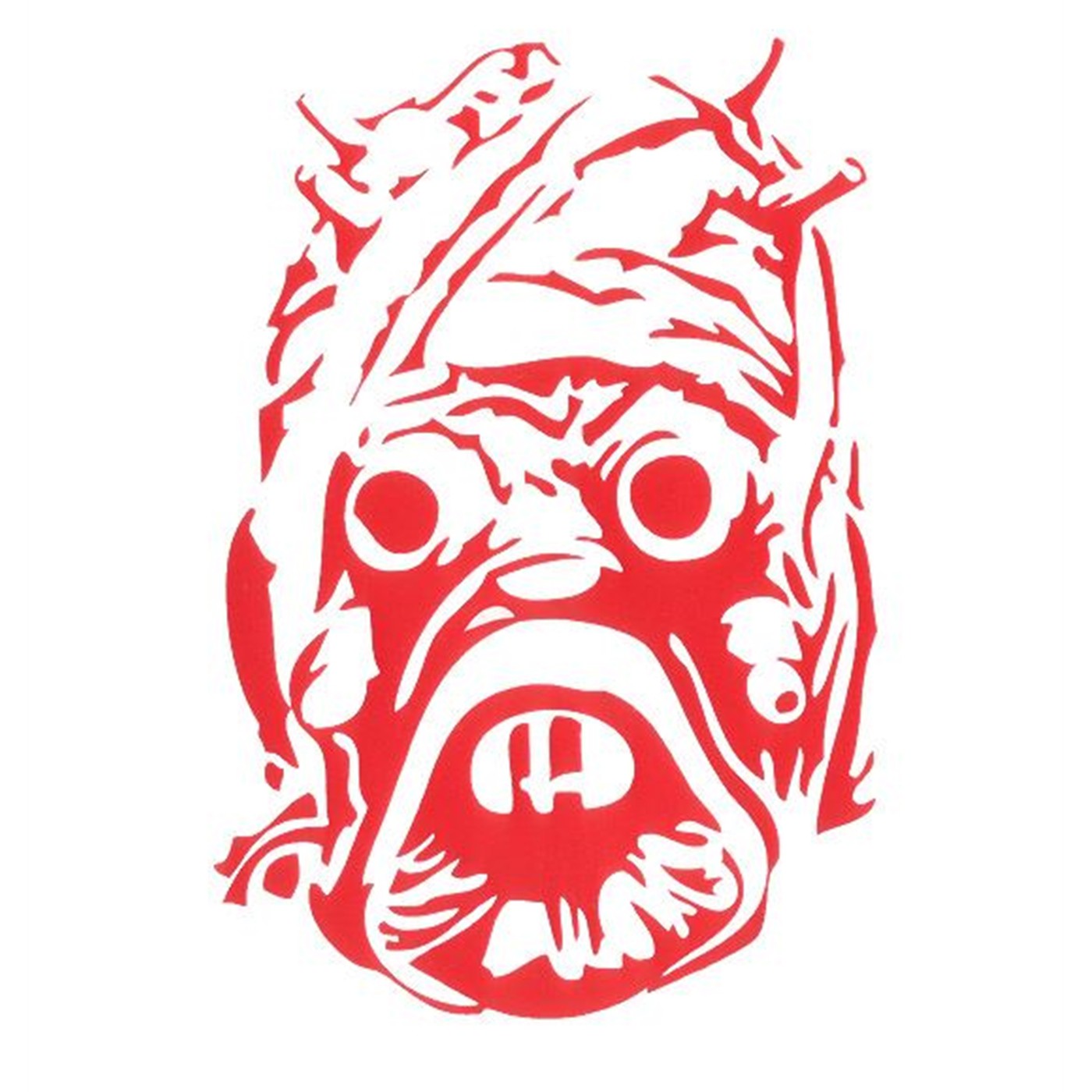 Star Wars Sand Person Sticker - Red