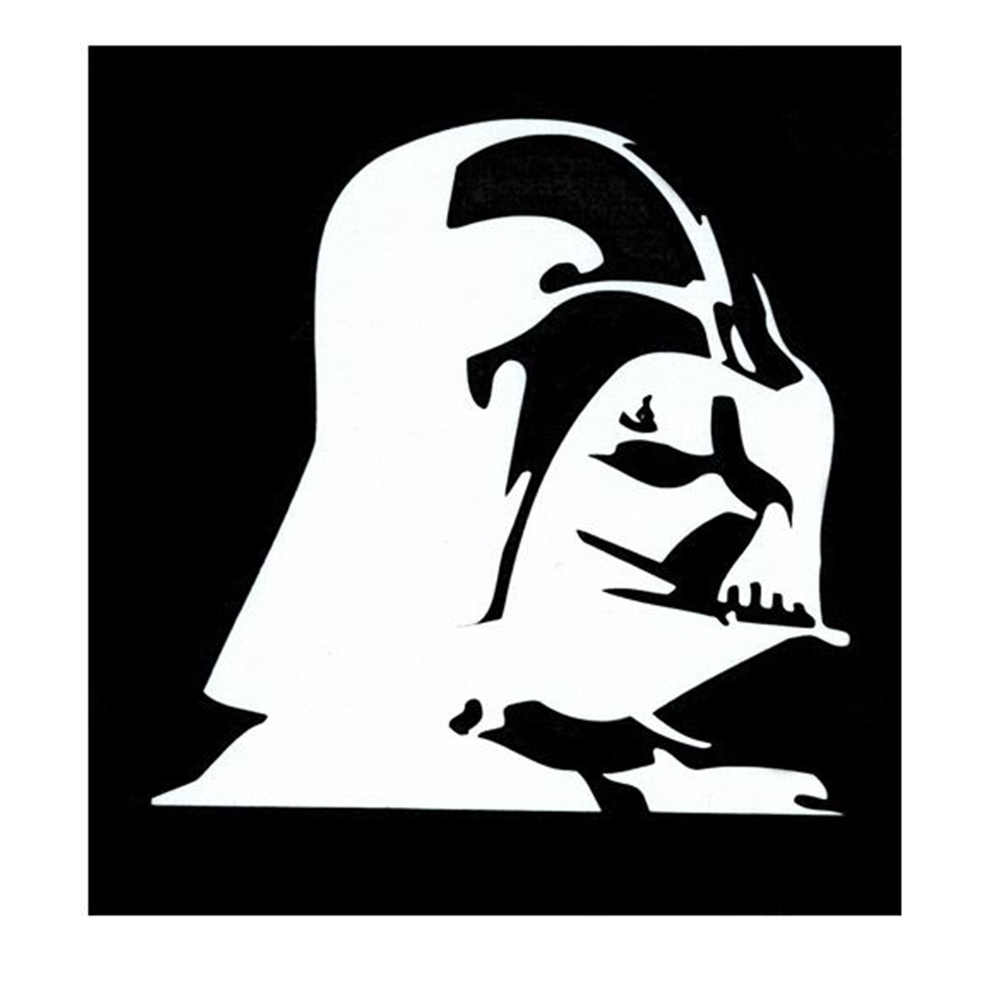 Star Wars Darth Vader Sticker- White