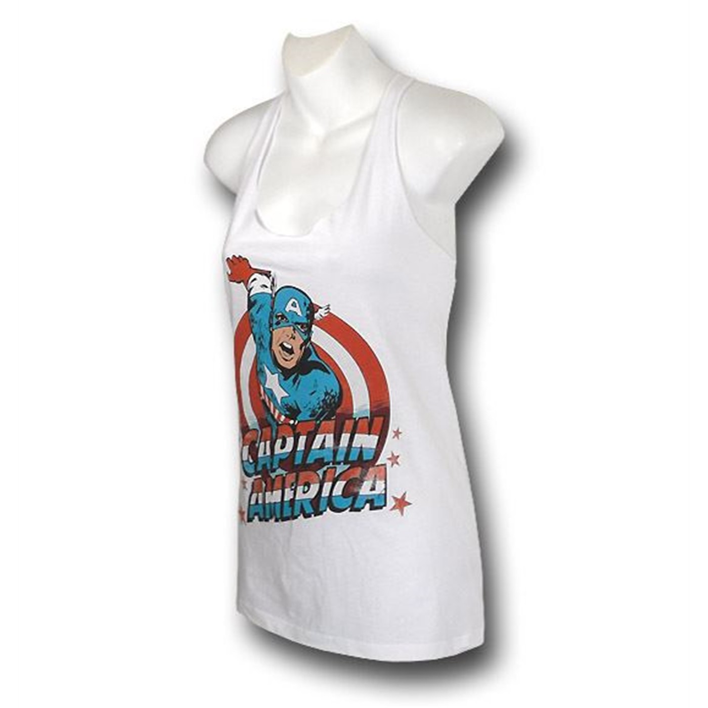 Captain America Womens Cut Tank Top