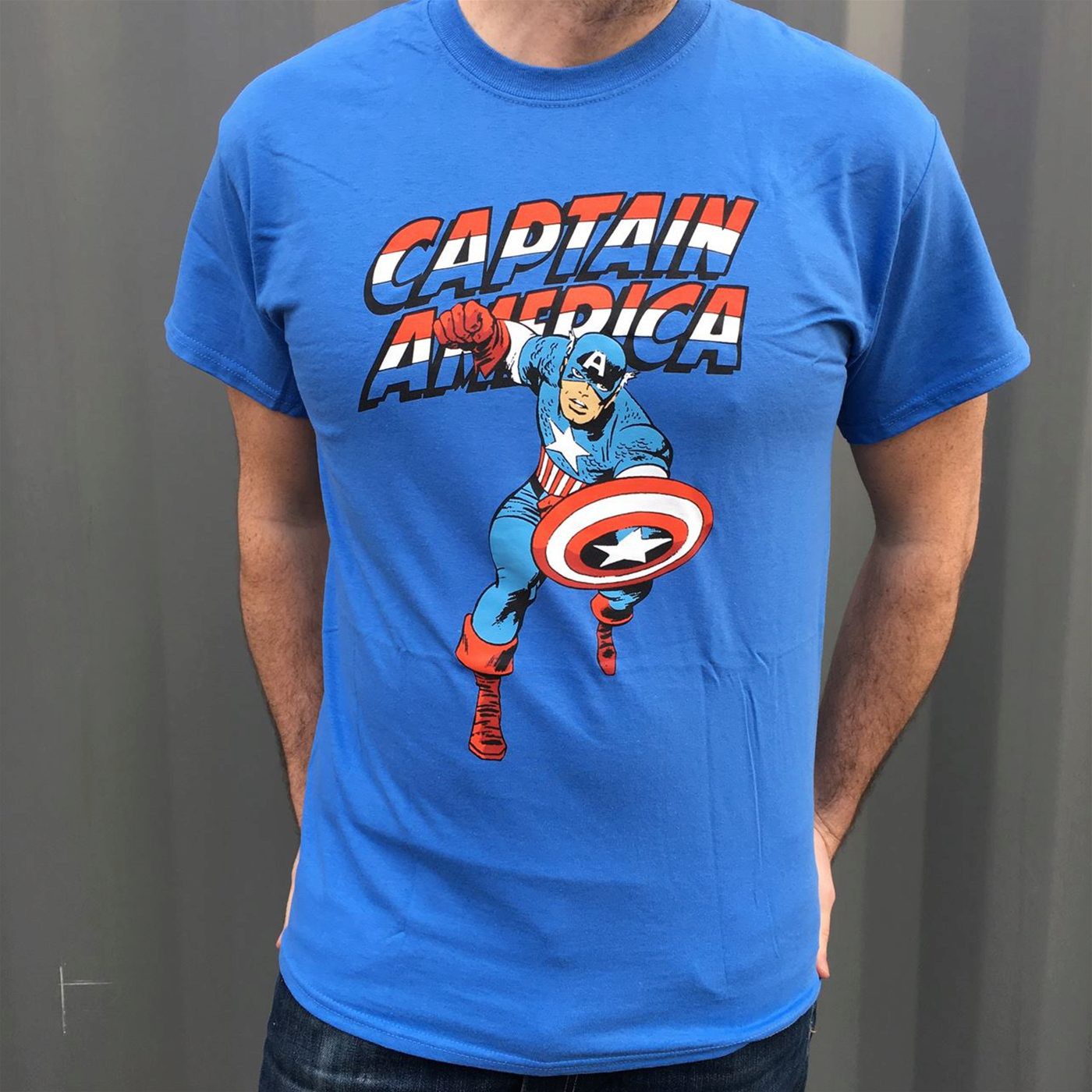 Captain America Jack Kirby Running T-Shirt