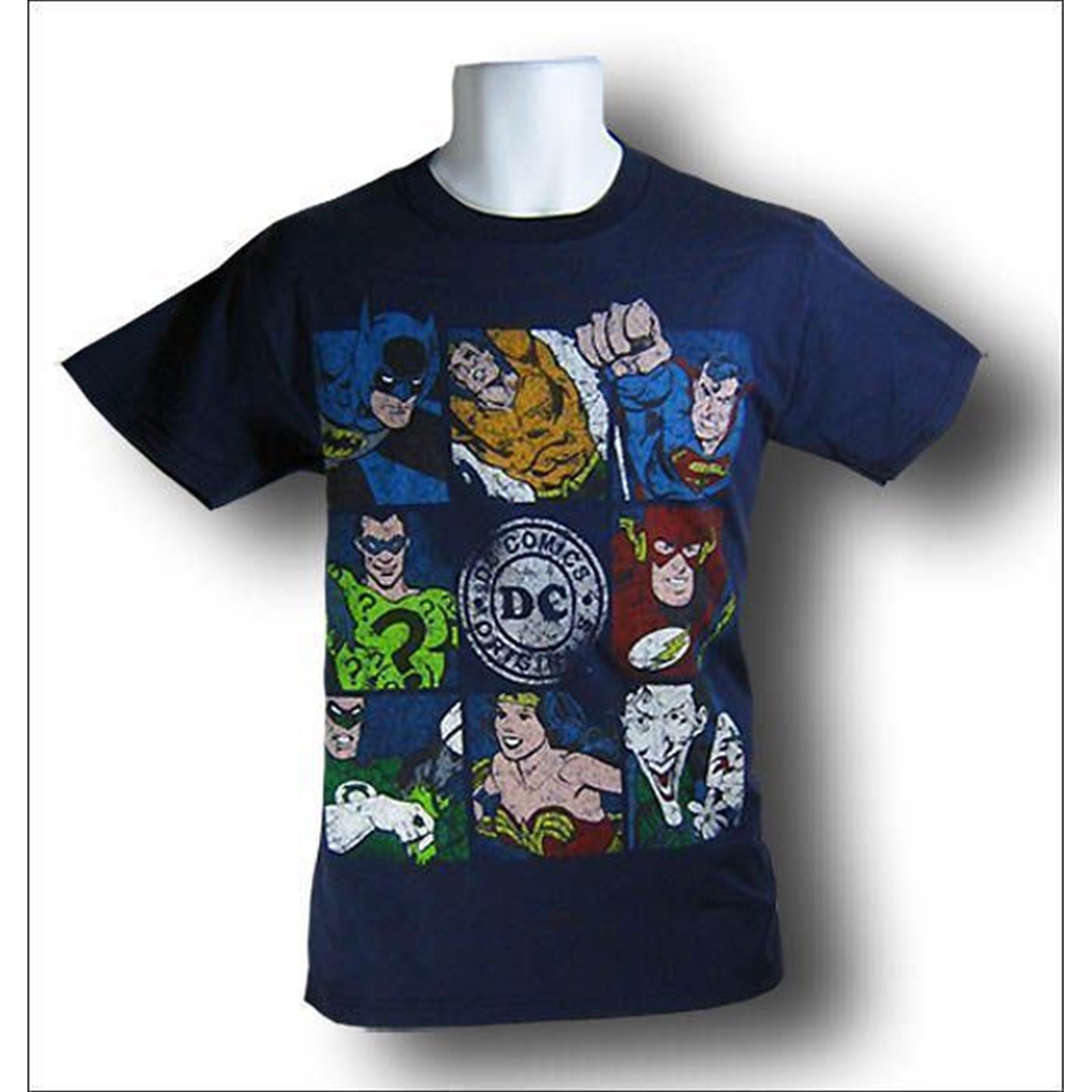DC Originals Navy Distressed T-Shirt
