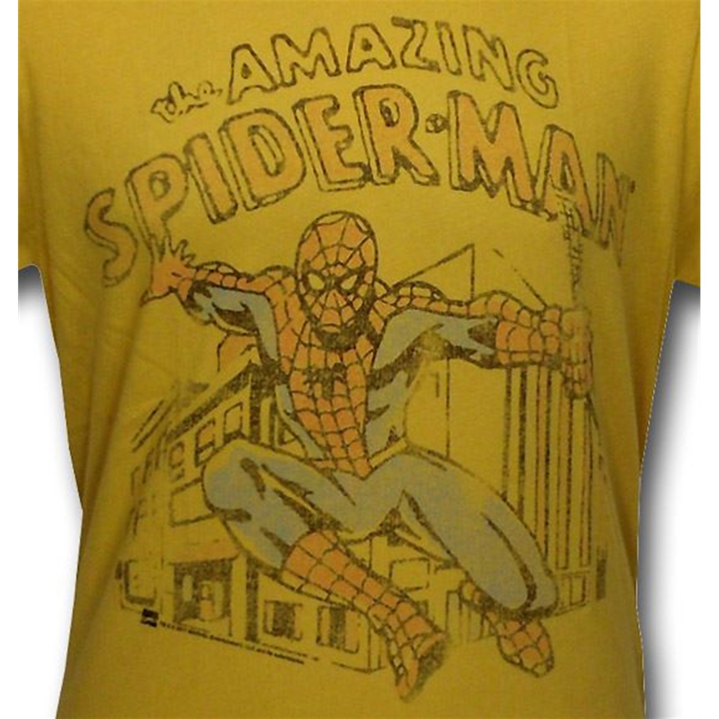 Spiderman Mustard Vintage Junk Food T-Shirt
