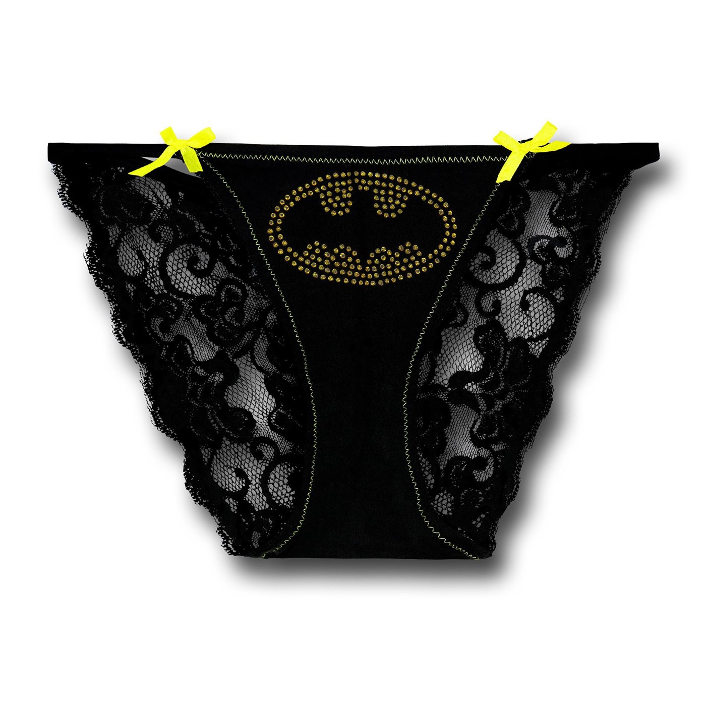 Batgirl Logo Women's Lace String Bikini Panty