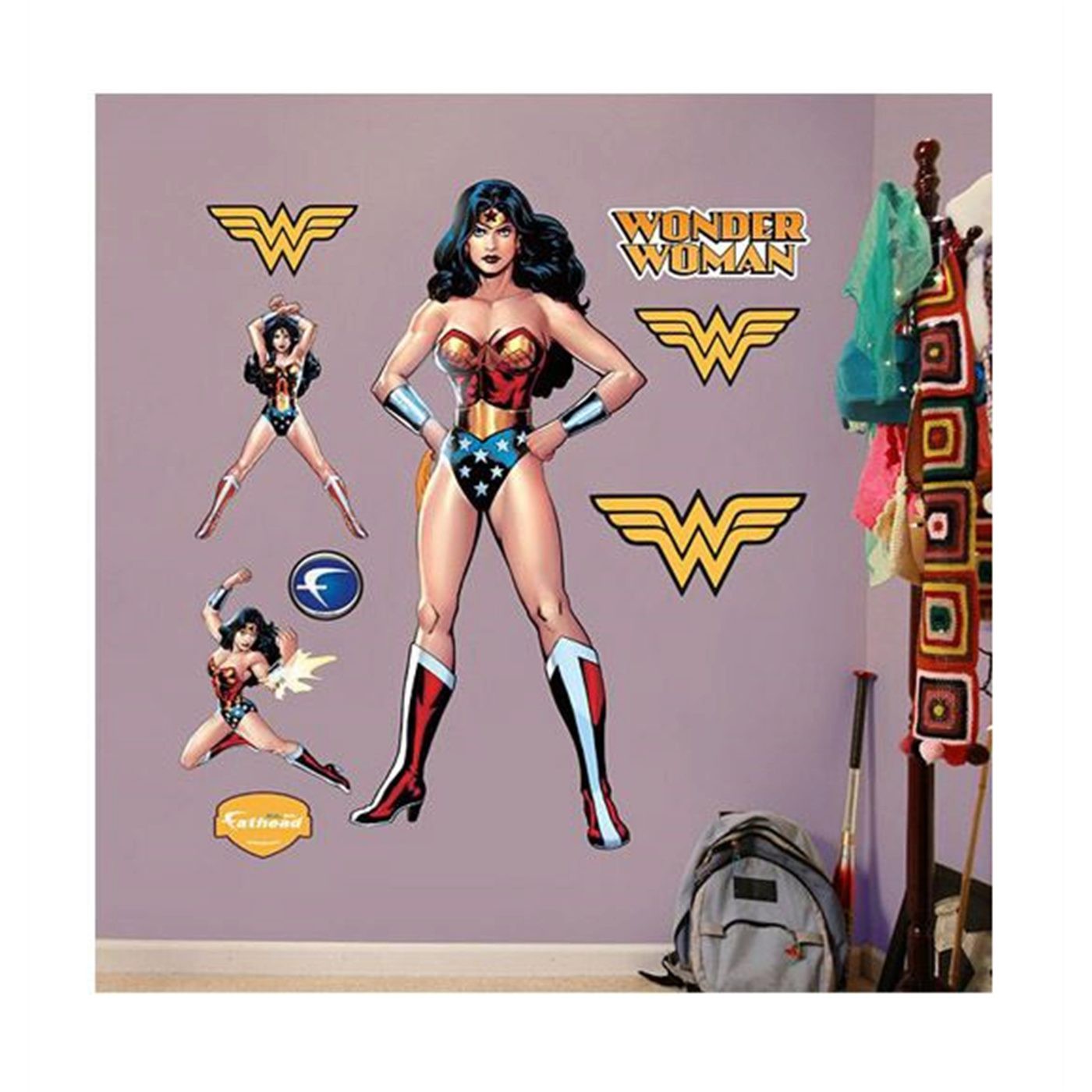 Wonder Woman Standing Life Size Wall Decal