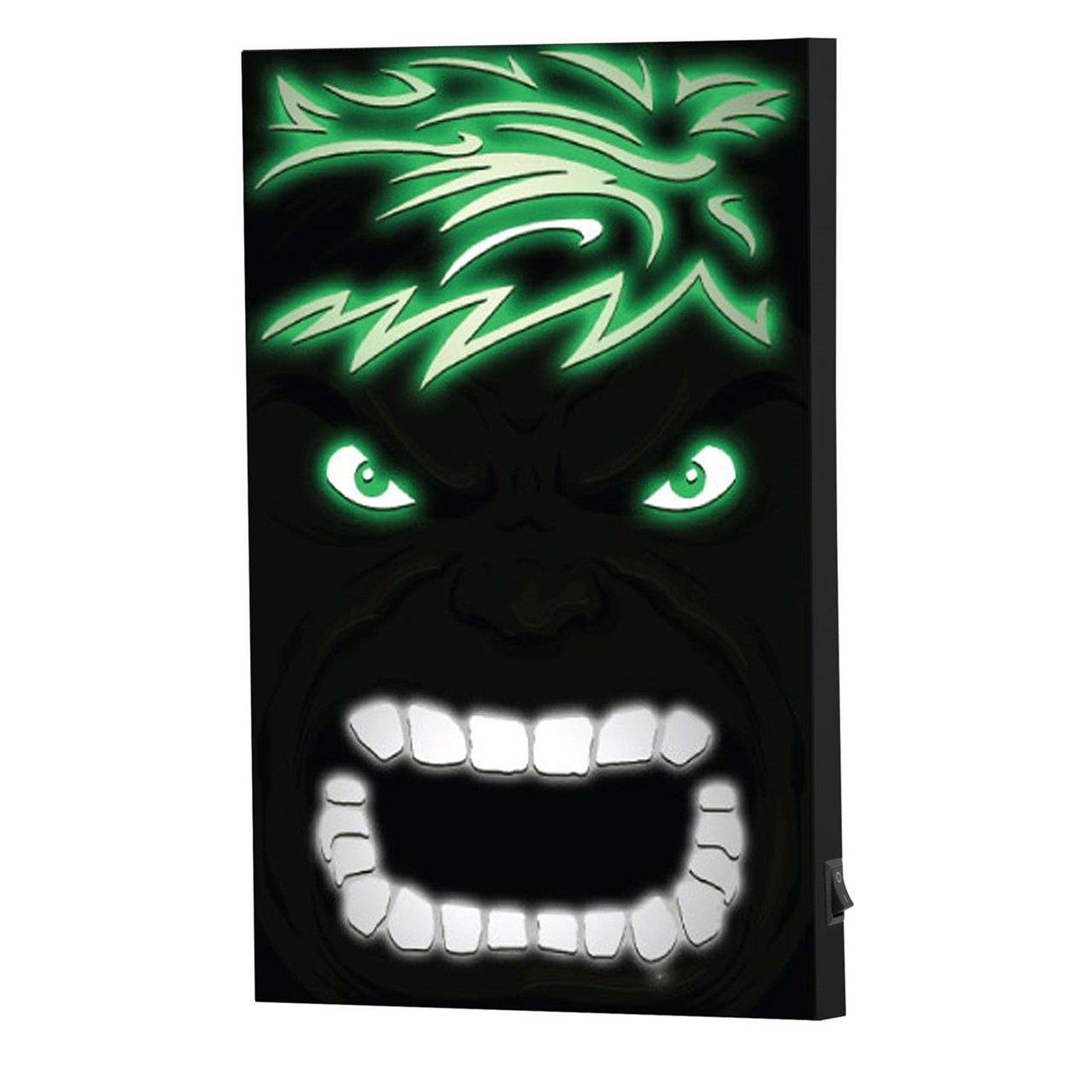 Hulk Angry Face LED MDF Box Art