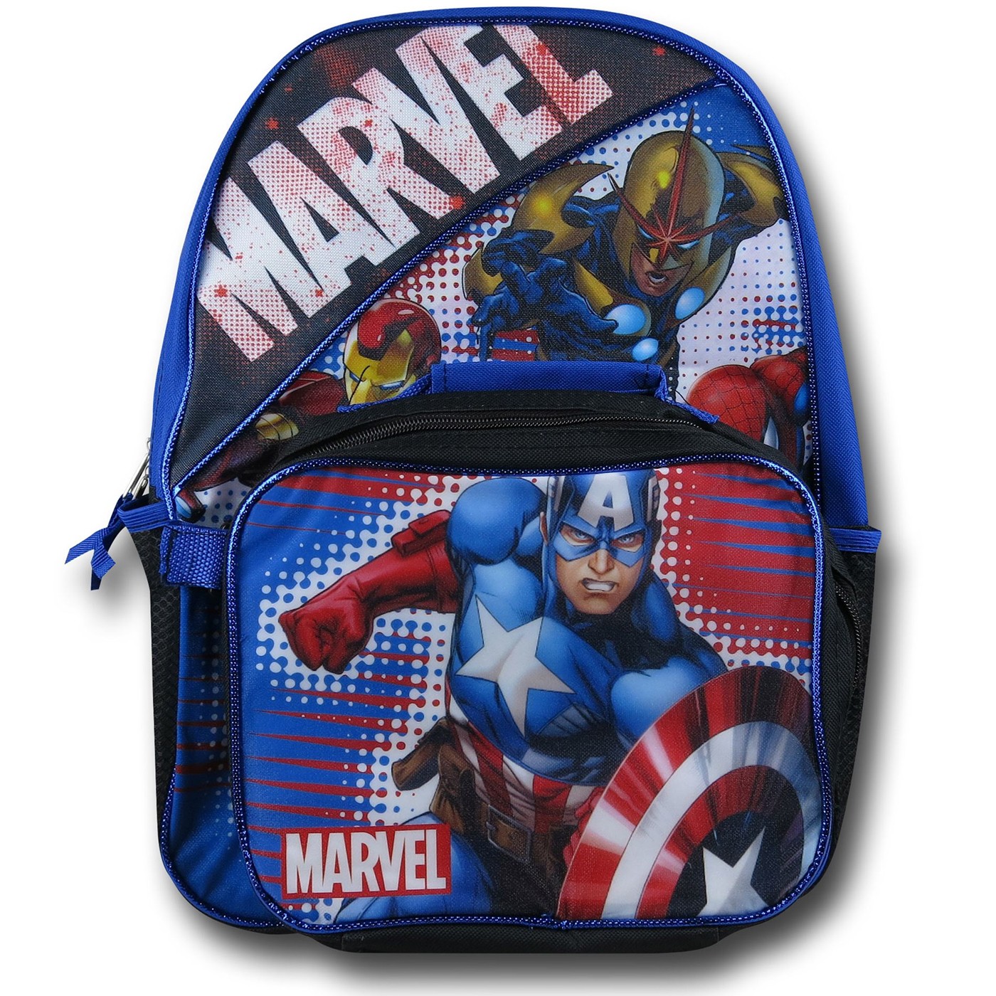 Avengers Kids Backpack w/ Detachable Soft Lunch Box
