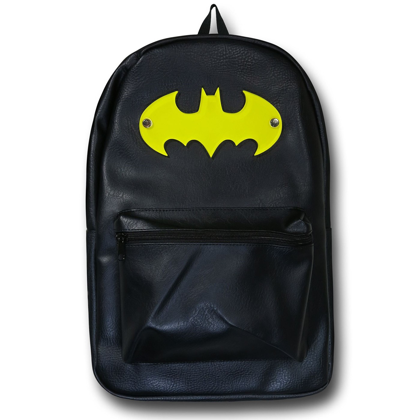 Batman Yellow Symbol Black Backpack