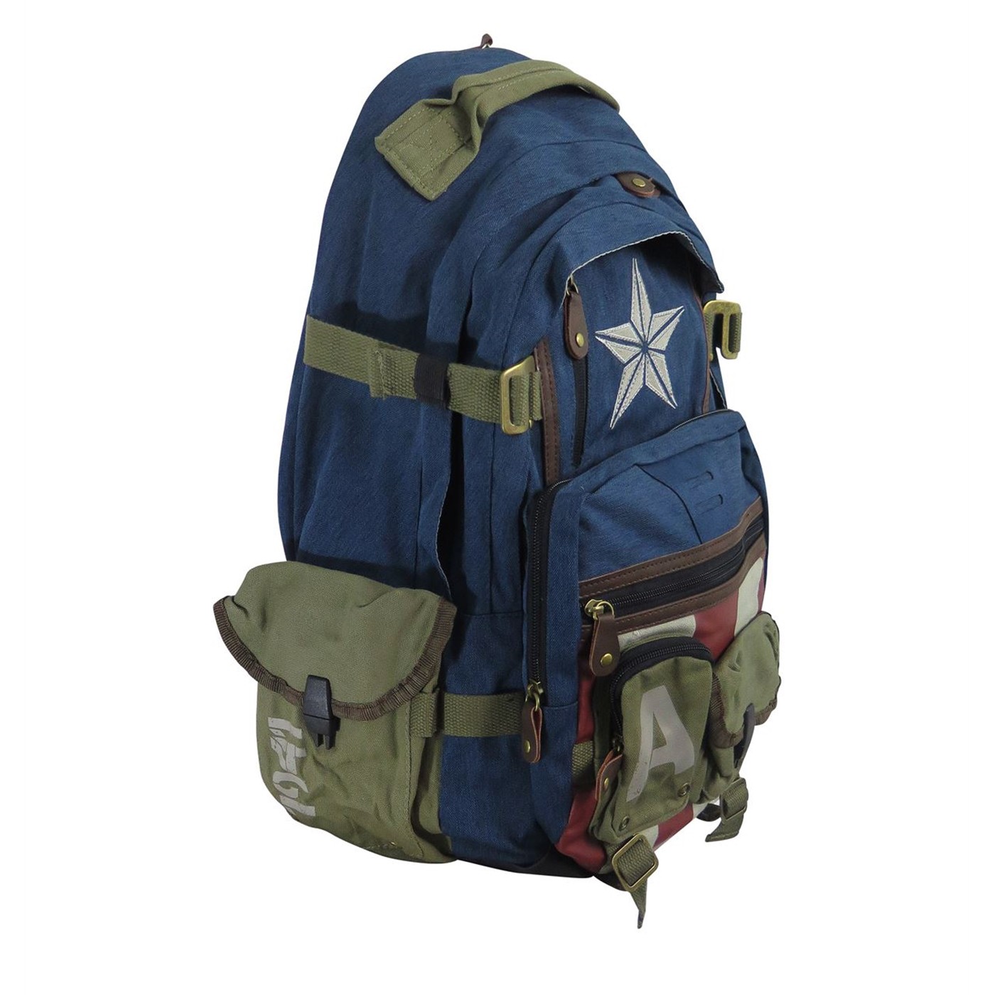 Captain America Herringbone Laptop Backpack