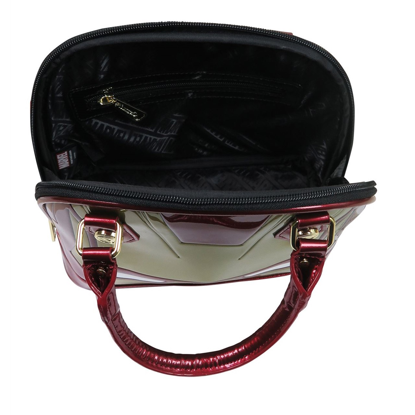 Iron Man Helmet Patent Leather Loungefly Dome Handbag
