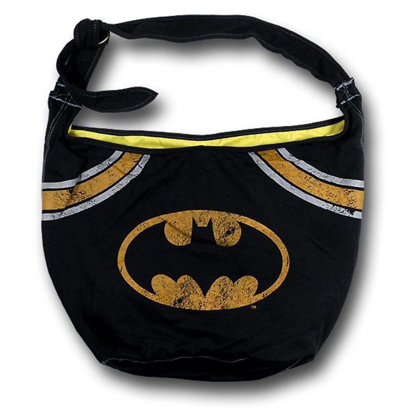 Batman  Womens Distressed Symbol Relaxed Shoulder Bag