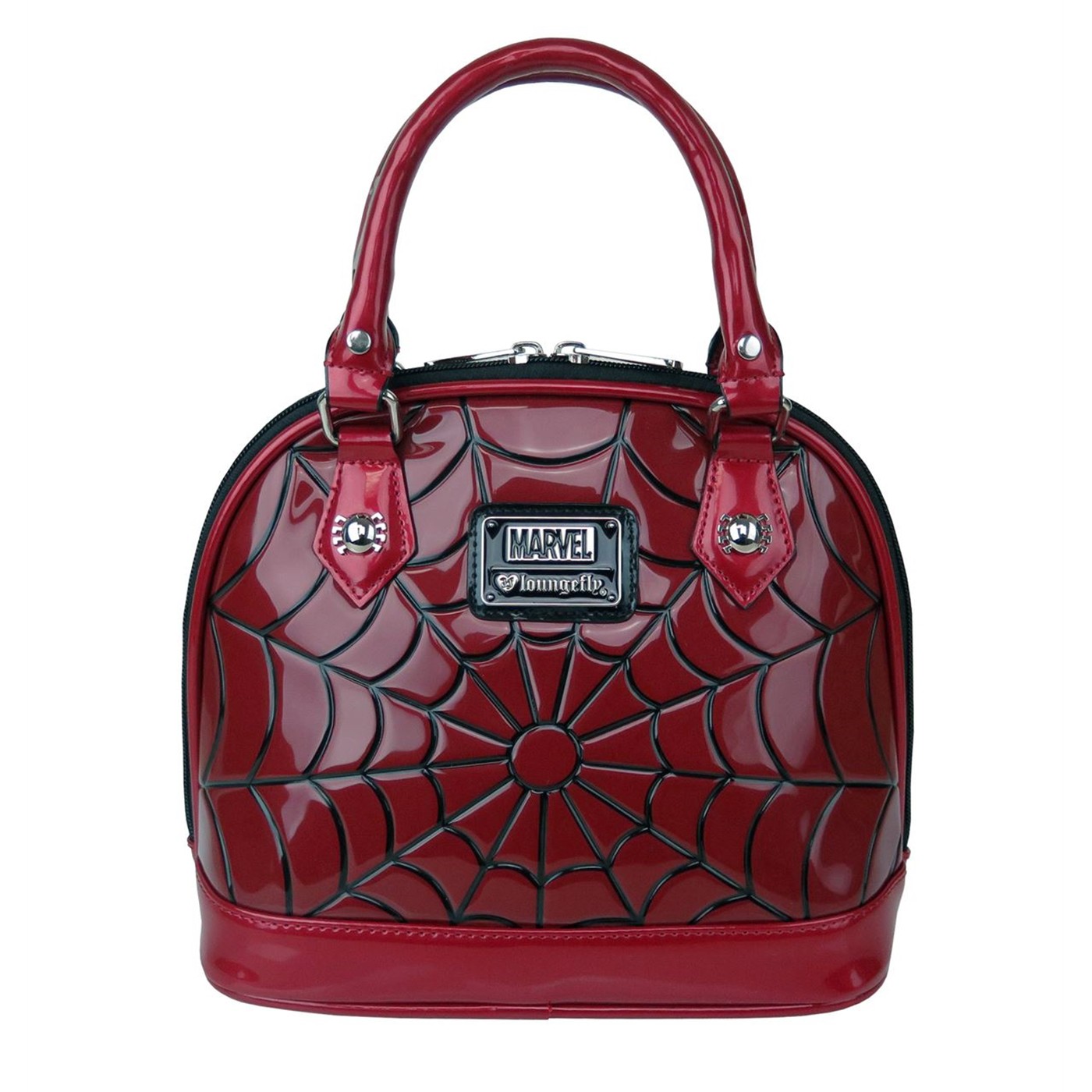 Spiderman Patent Leather Dome Handbag