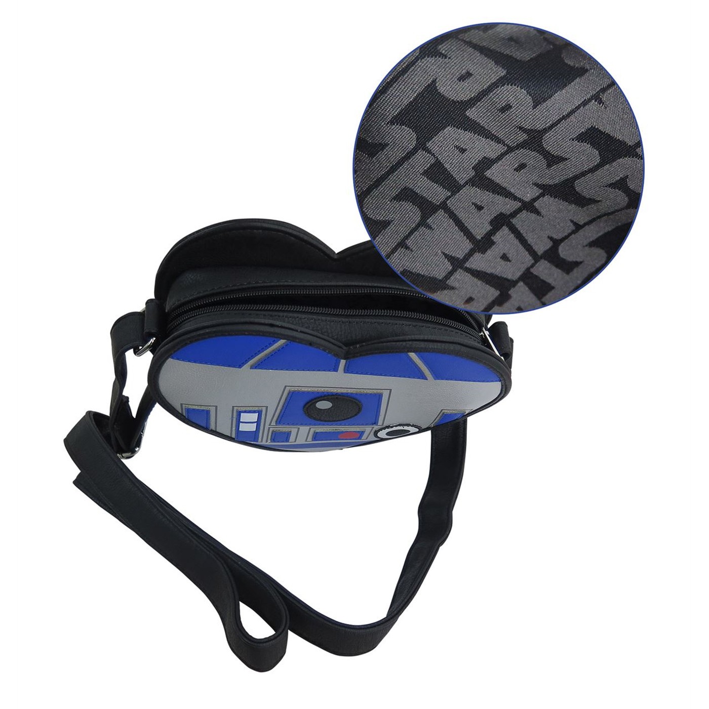 Star Wars R2D2 Heart Faux Leather Crossbody Bag