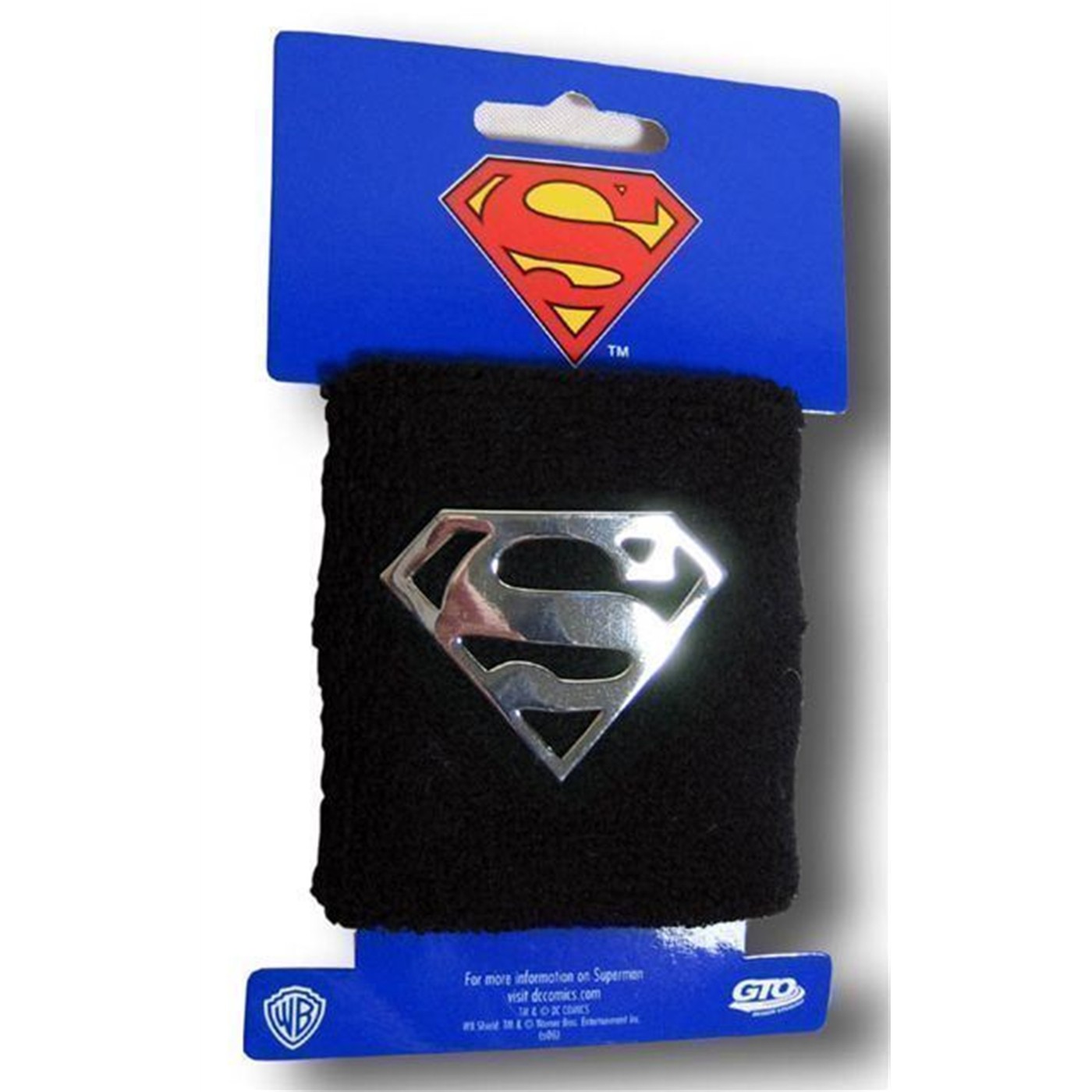 Superman Logo Chrome Wristband